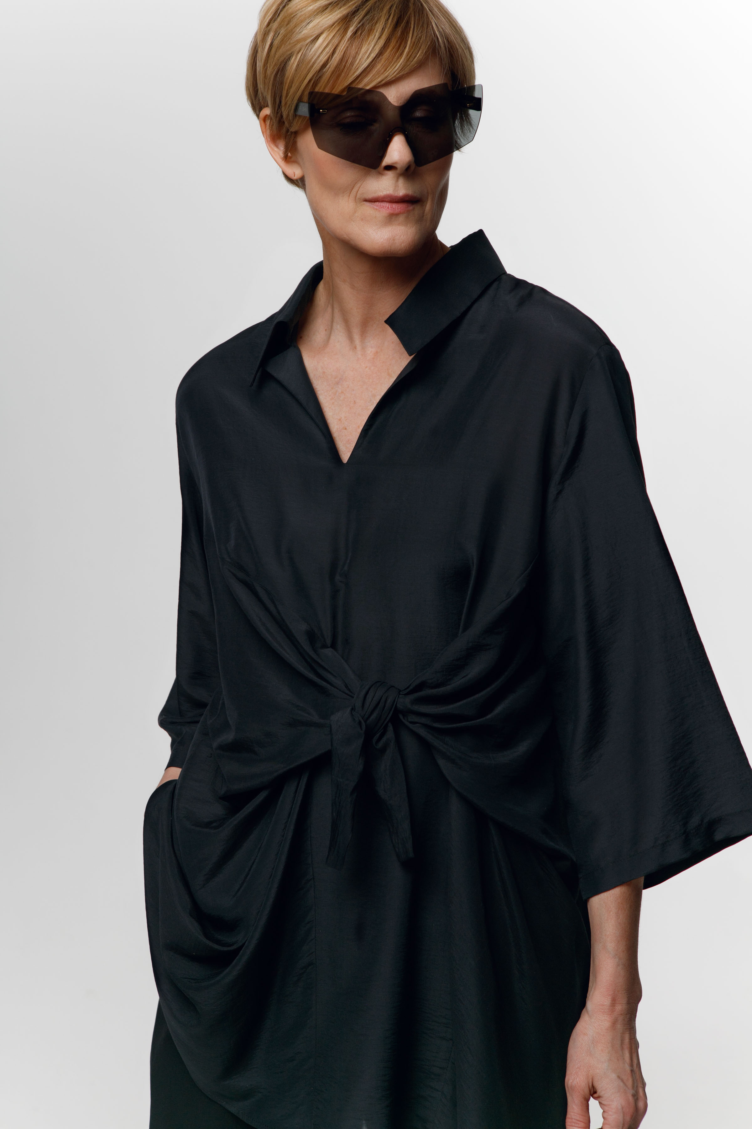 Блуза туника с узлом  от Lesel (Лесель)! Заказывайте по ✆ 8 (800) 777 02 37