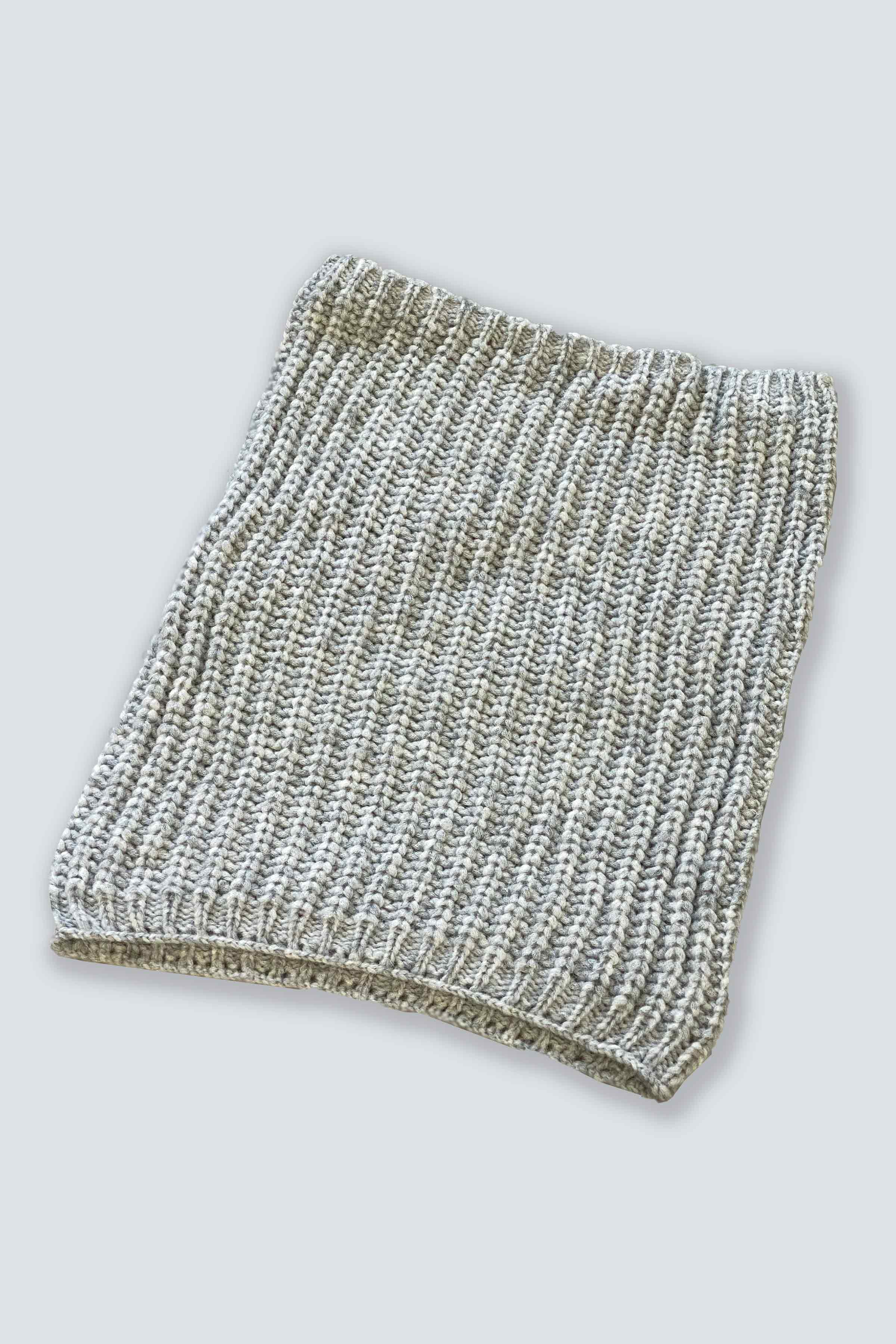 Снуд  Полуфанг Нежный   15 Серый меланж (melange gris) от Lesel (Лесель)! Заказывайте по ✆ 8 (800) 777 02 37