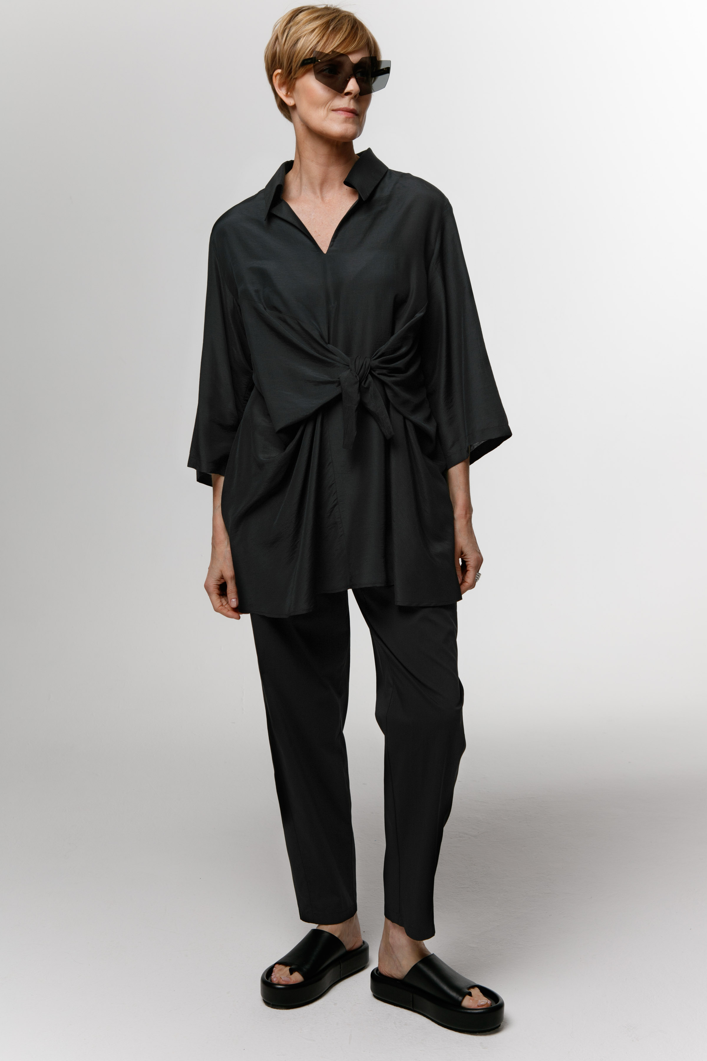 Блуза туника с узлом  от Lesel (Лесель)! Заказывайте по ✆ 8 (800) 777 02 37