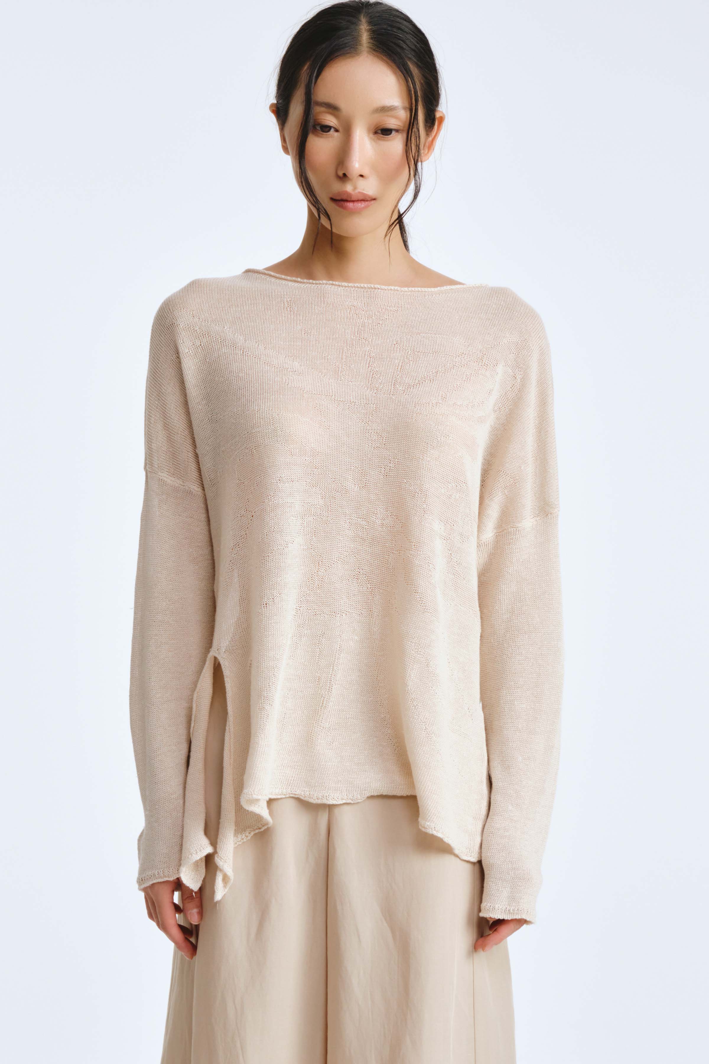 Джемпер Лён 06 Суфле (souffle) от Lesel (Лесель)! Заказывайте по ✆ 8 (800) 777 02 37