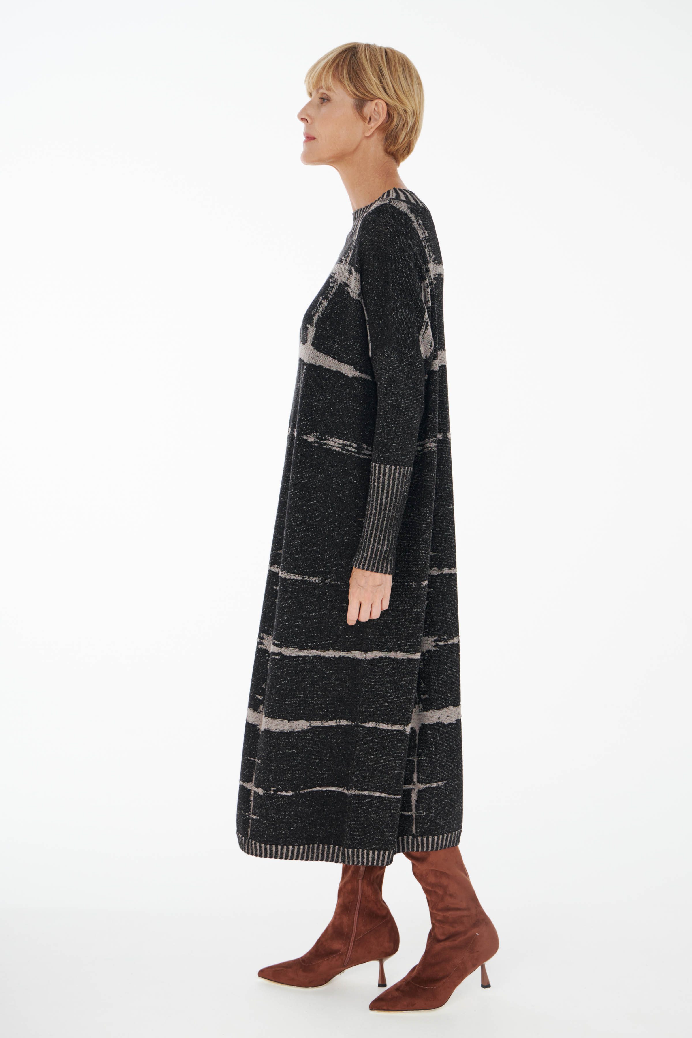 Платье Клетка 00 Черный (noir), 10 Серый (grise) от Lesel (Лесель)! Заказывайте по ✆ 8 (800) 777 02 37