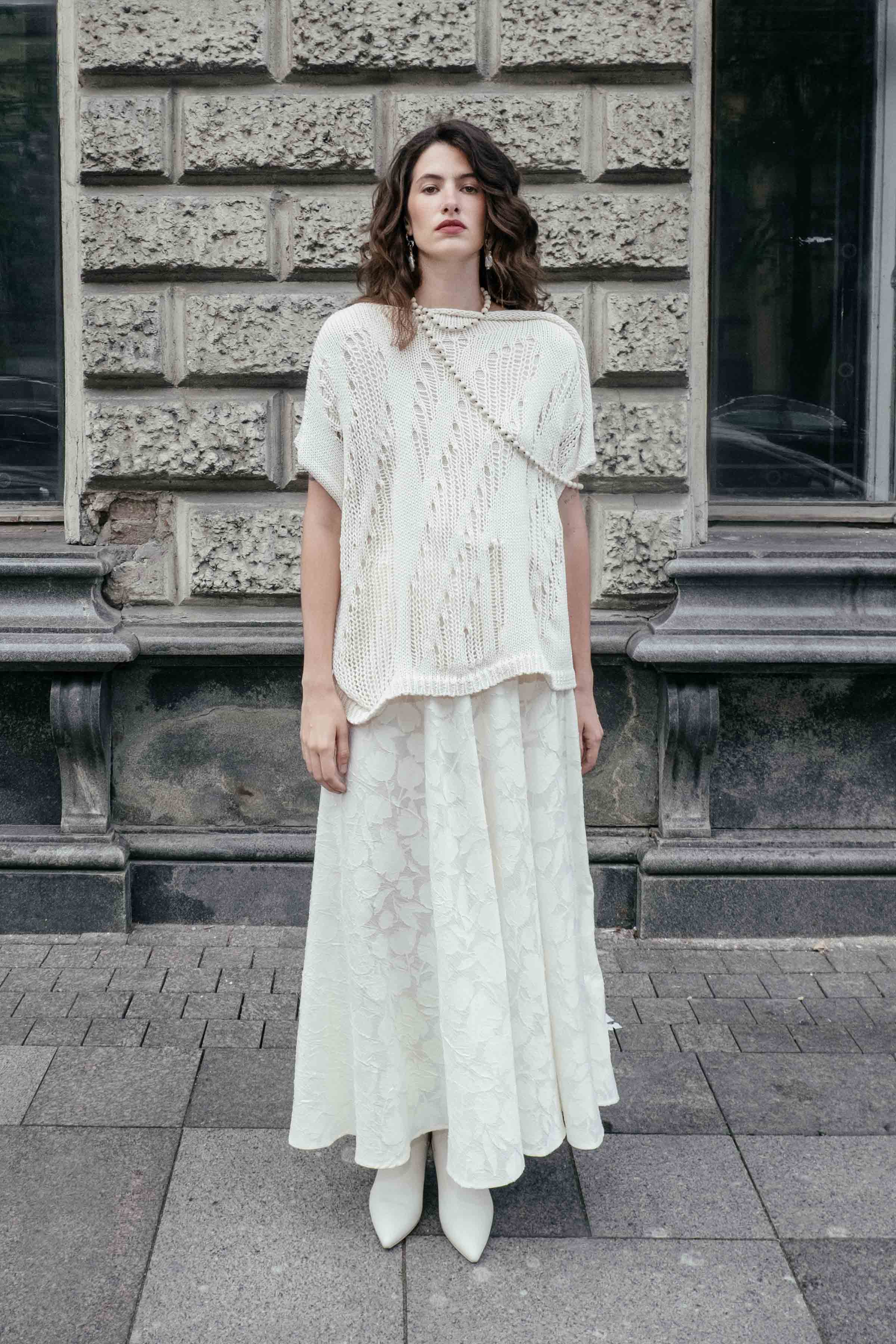 Джемпер с коротким рукавом Ажур  от Lesel (Лесель)! Заказывайте по ✆ 8 (800) 777 02 37