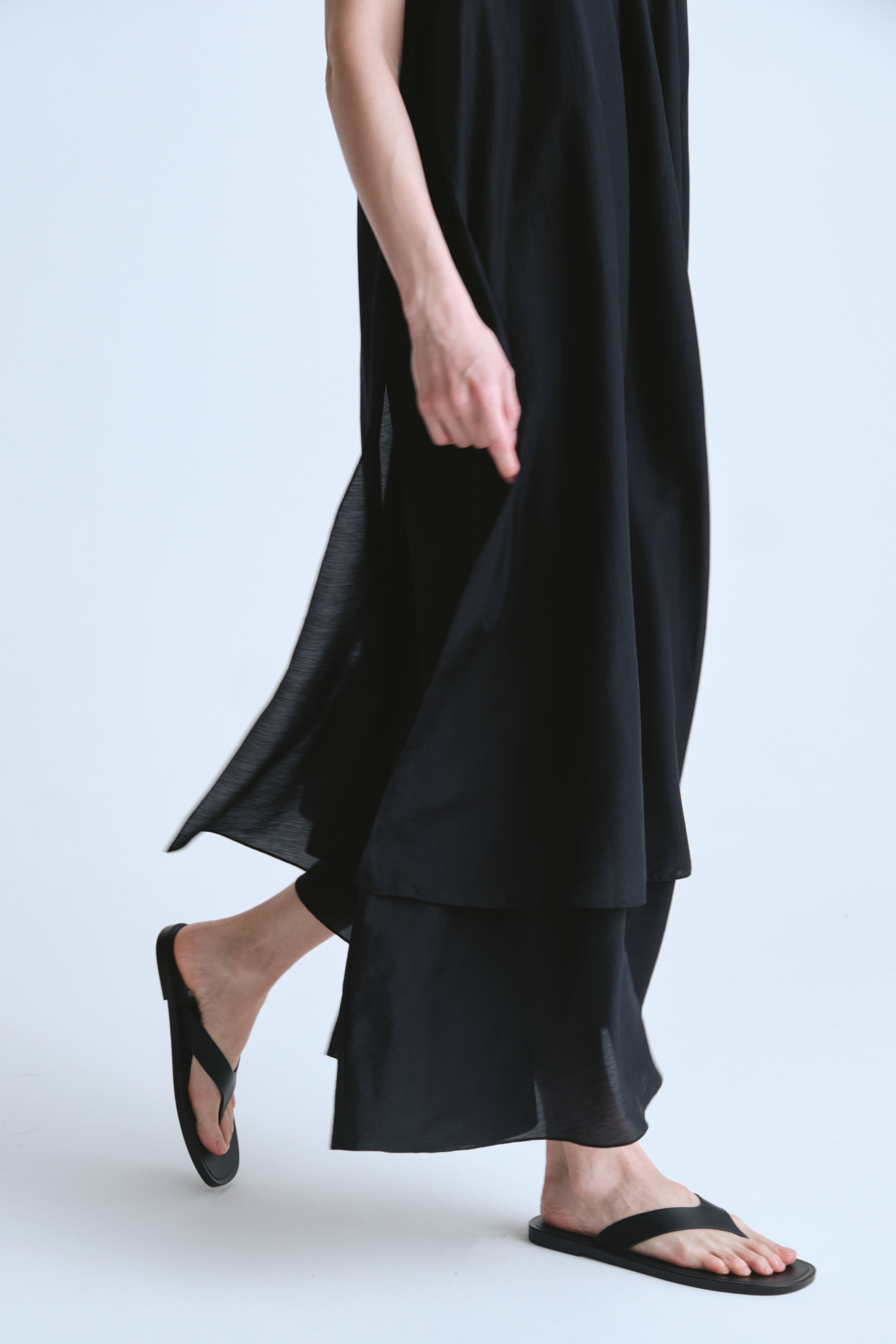 Платье сарафан клеш двухслойный, шёлк