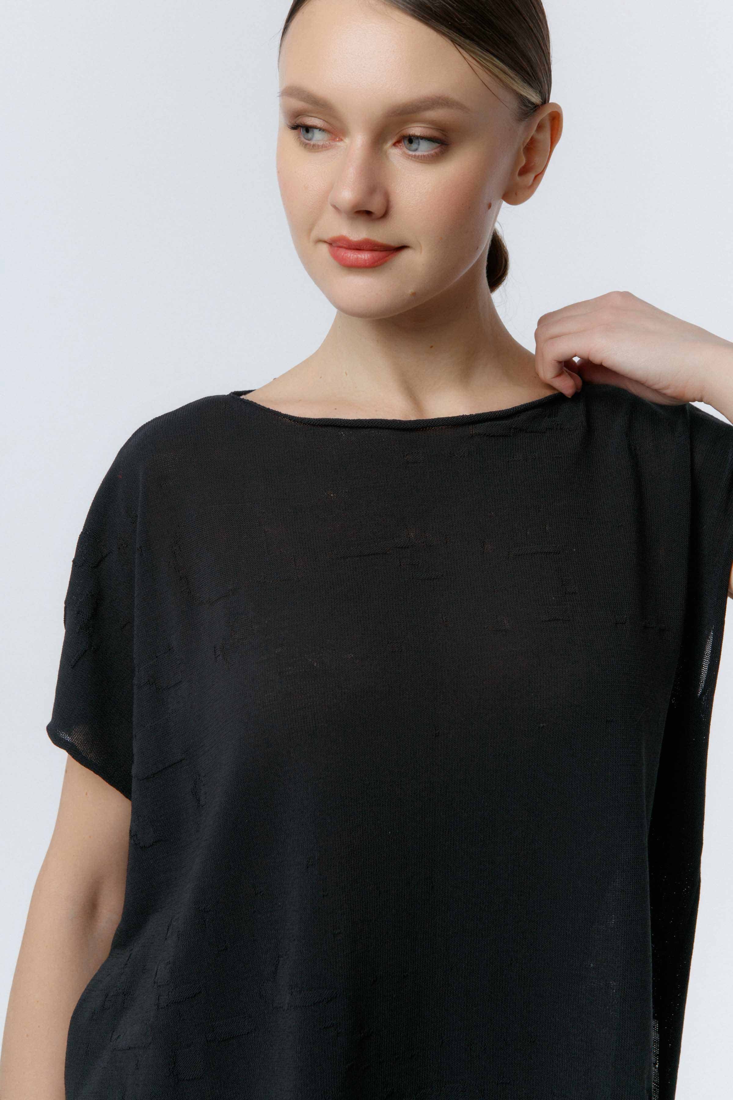 Джемпер с коротким рукавом Органик 03 Кварц (quartz), 36 Электрик (electrique) от Lesel (Лесель)! Заказывайте по ✆ 8 (800) 777 02 37