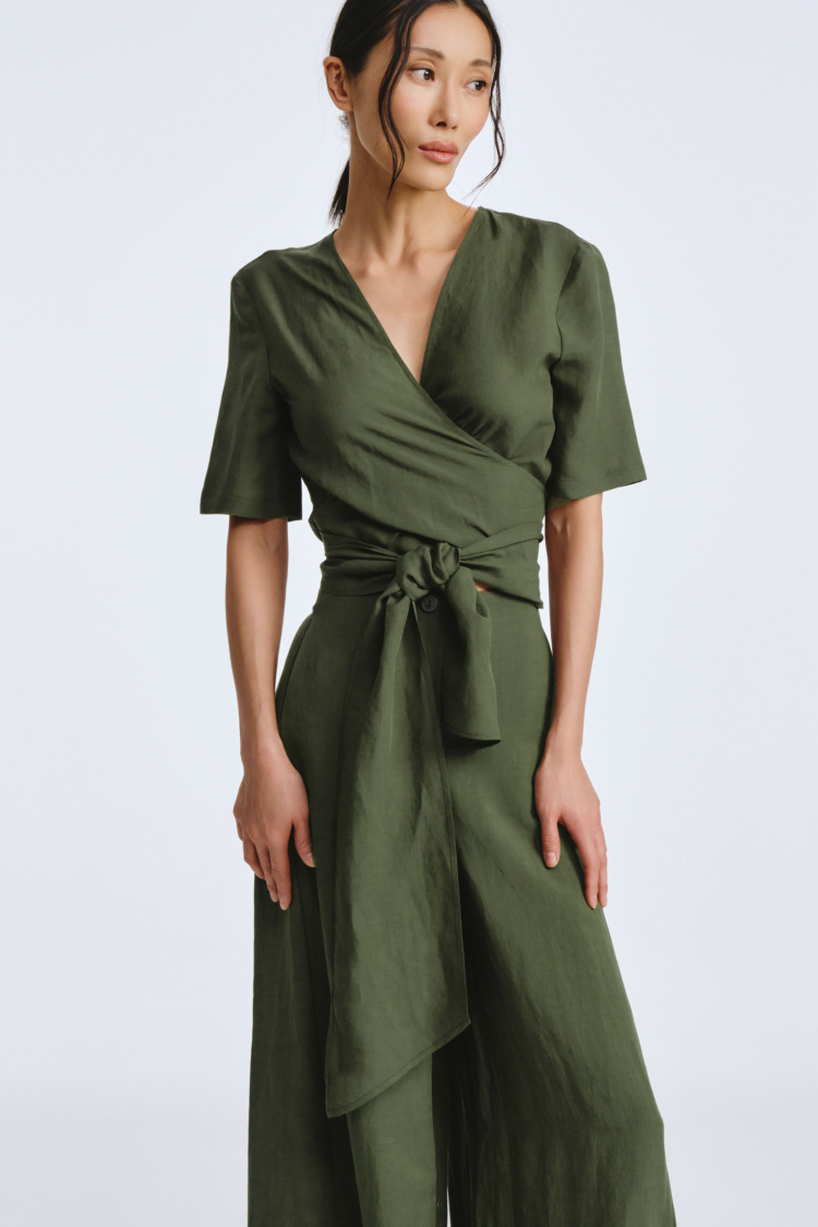 Блуза болеро с запахом