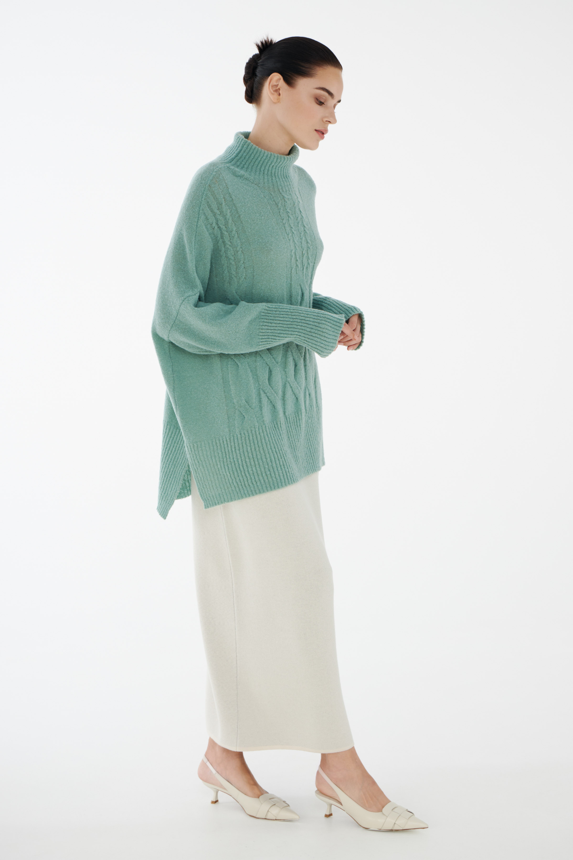 Джемпер Косы  от Lesel (Лесель)! Заказывайте по ✆ 8 (800) 777 02 37