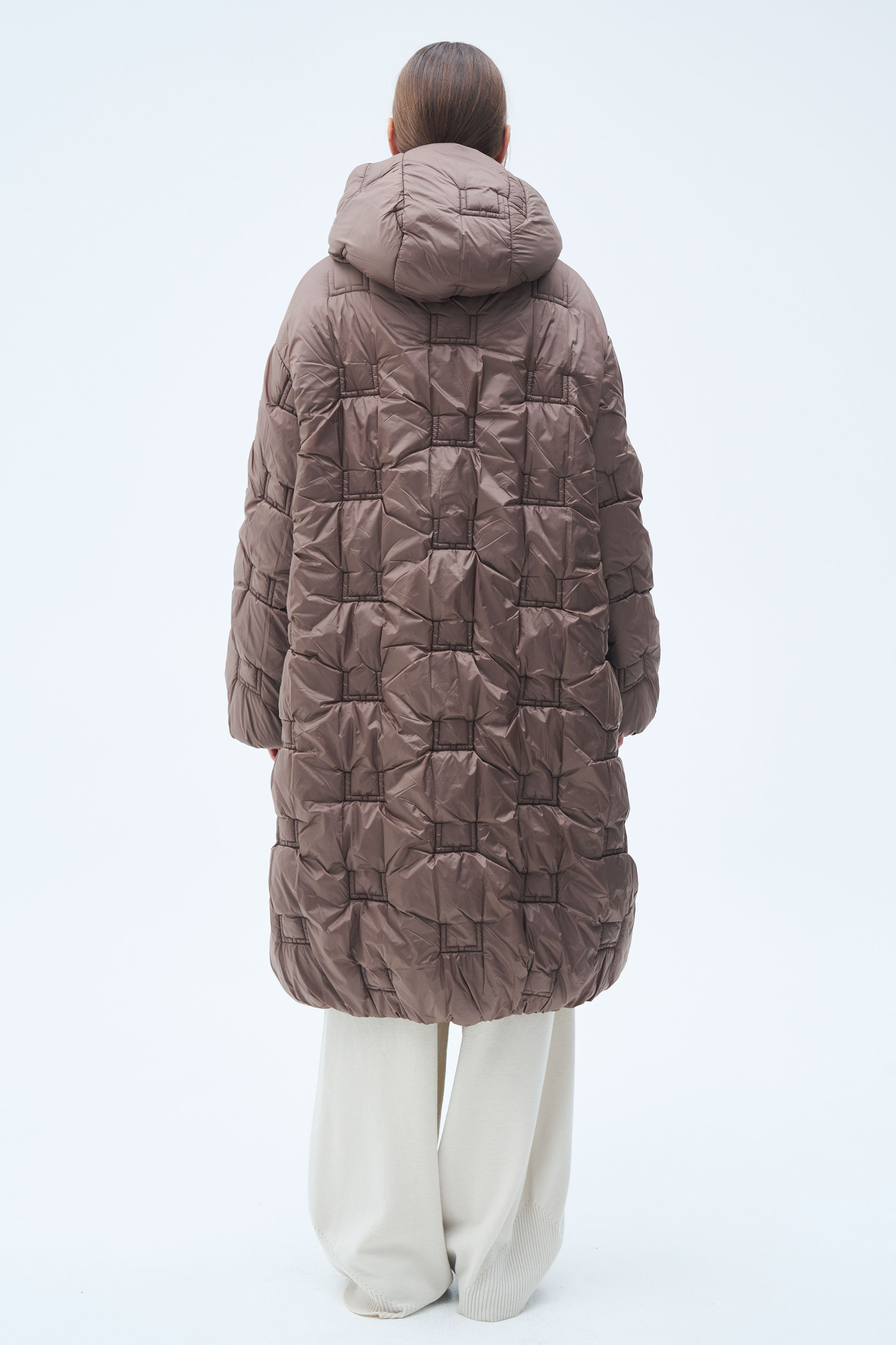 Пальто стежка лого, среднее 74 Тень (ombre) от Lesel (Лесель)! Заказывайте по ✆ 8 (800) 777 02 37