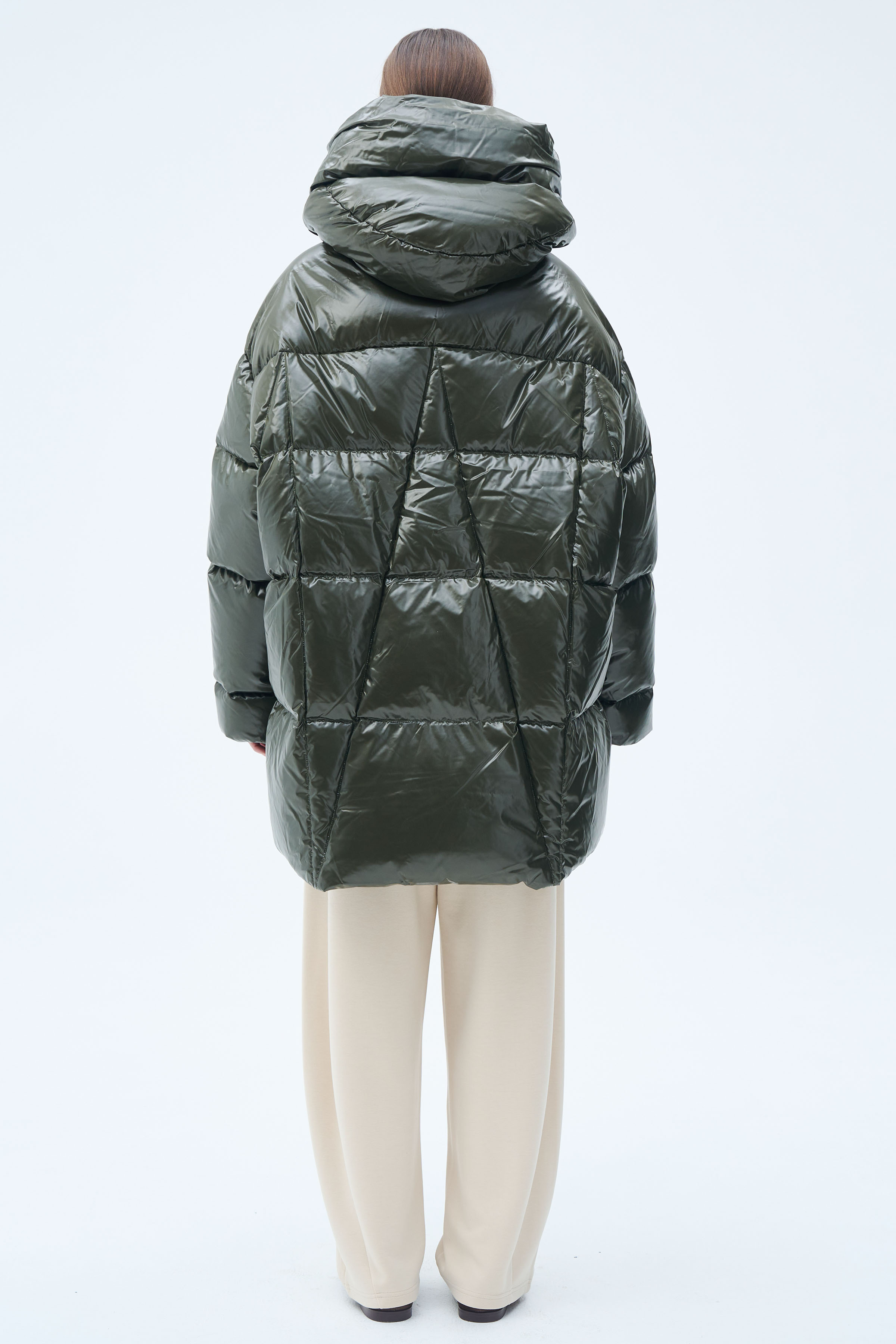 Куртка пуховая пончо-квадрат 79 Гербарий (herbal) от Lesel (Лесель)! Заказывайте по ✆ 8 (800) 777 02 37