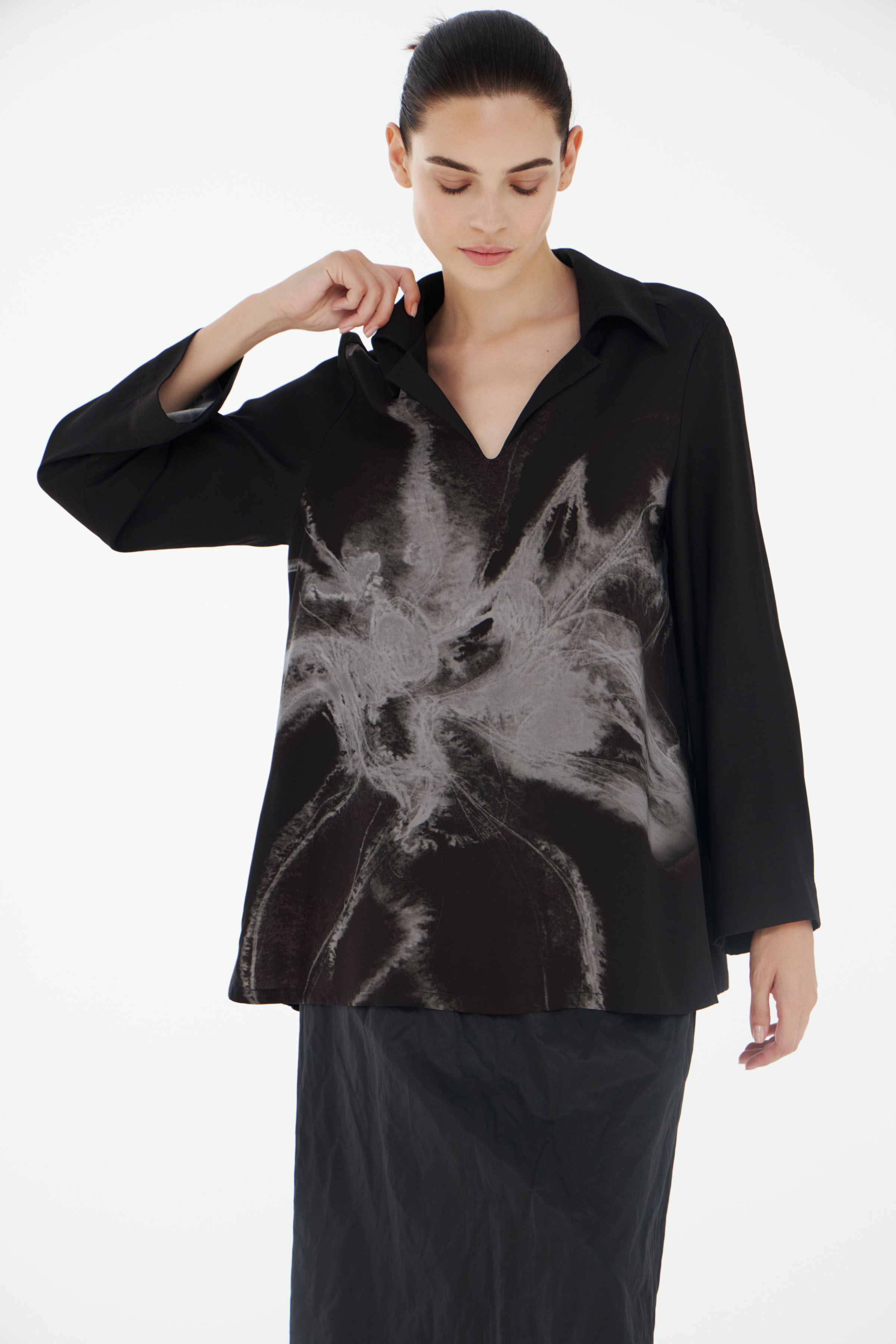 Блуза туника Цветок  от Lesel (Лесель)! Заказывайте по ✆ 8 (800) 777 02 37