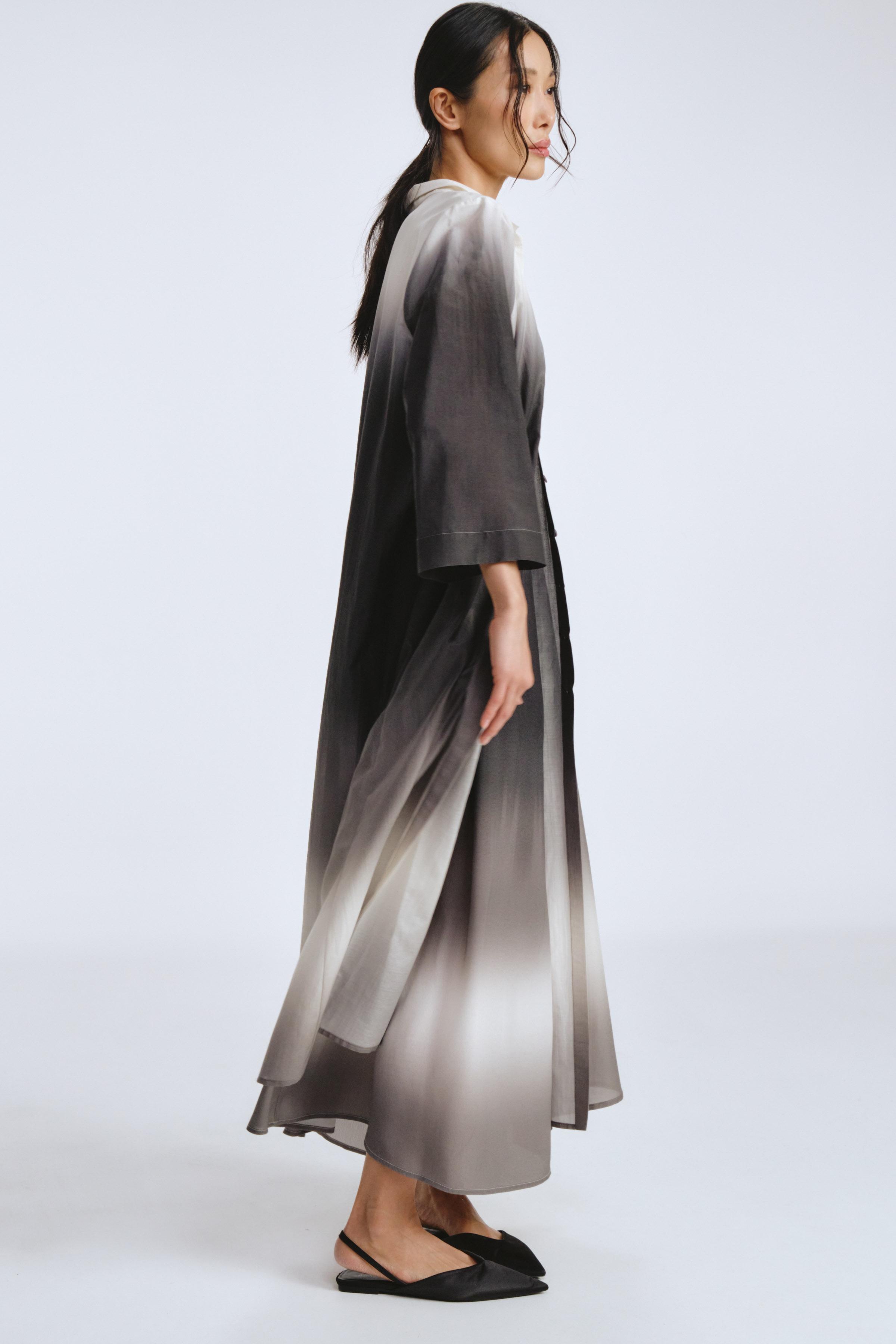 Блуза рубашка длинная Деграде  от Lesel (Лесель)! Заказывайте по ✆ 8 (800) 777 02 37