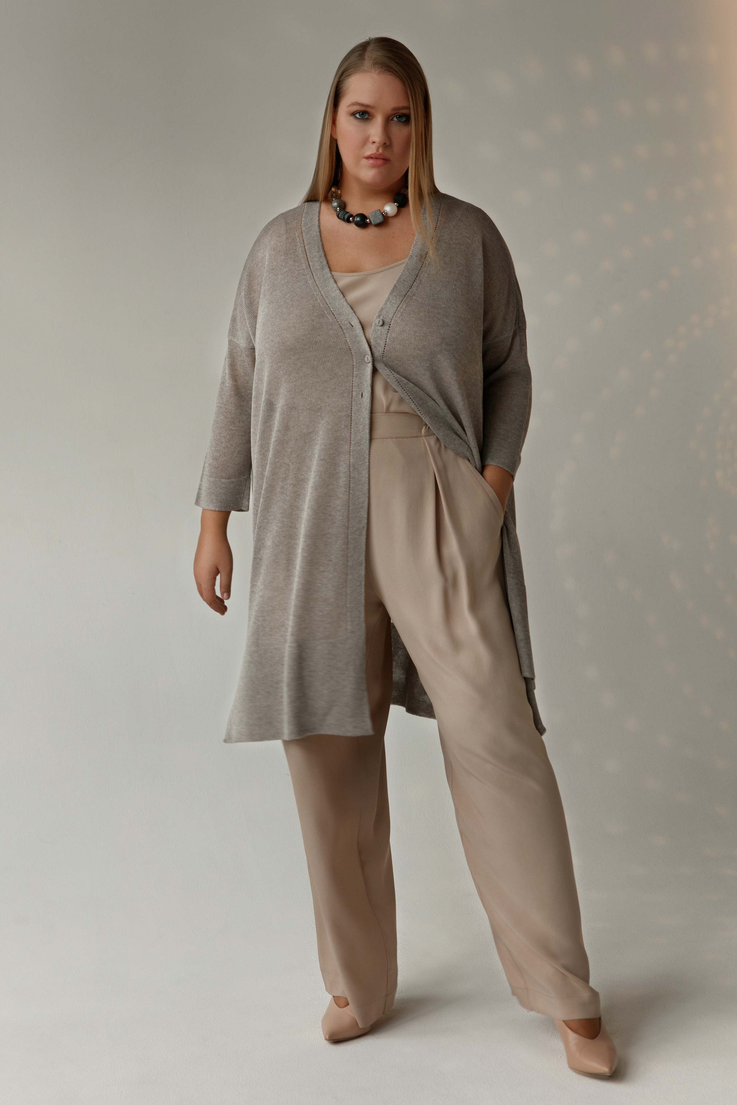 Брюки прямые со складками, креп  от Lesel (Лесель)! Заказывайте по ✆ 8 (800) 777 02 37