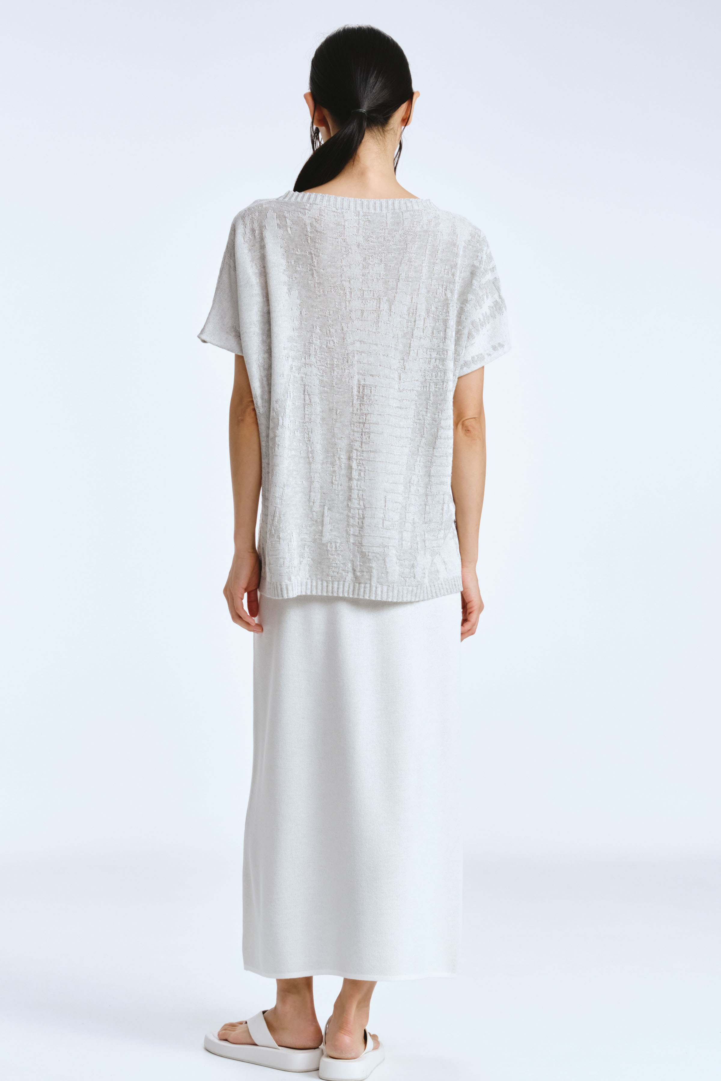 Юбка вязаная гладкая 03 Кварц (quartz) от Lesel (Лесель)! Заказывайте по ✆ 8 (800) 777 02 37