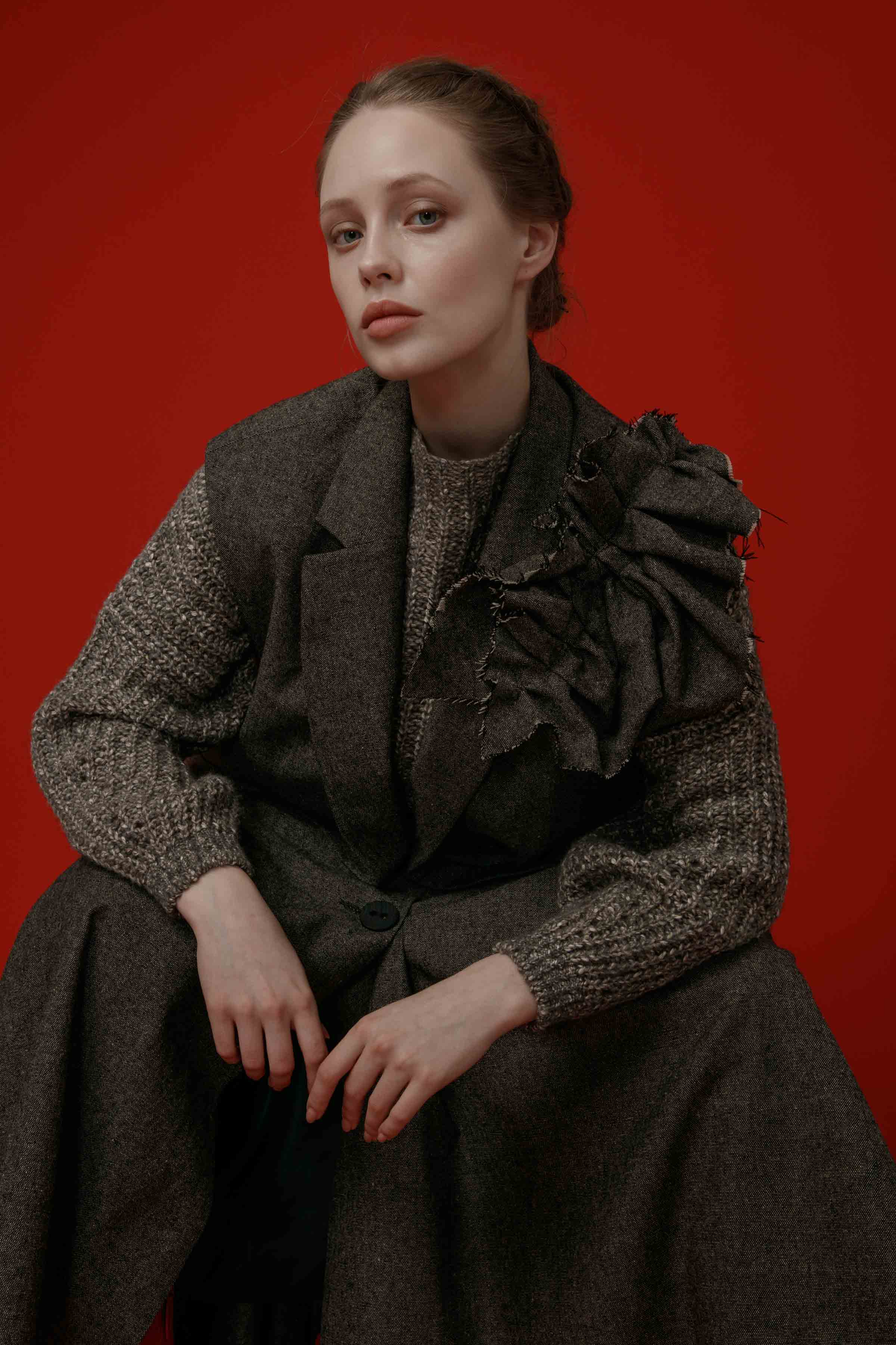 Брошь твид 74 Тень (ombre) от Lesel (Лесель)! Заказывайте по ✆ 8 (800) 777 02 37