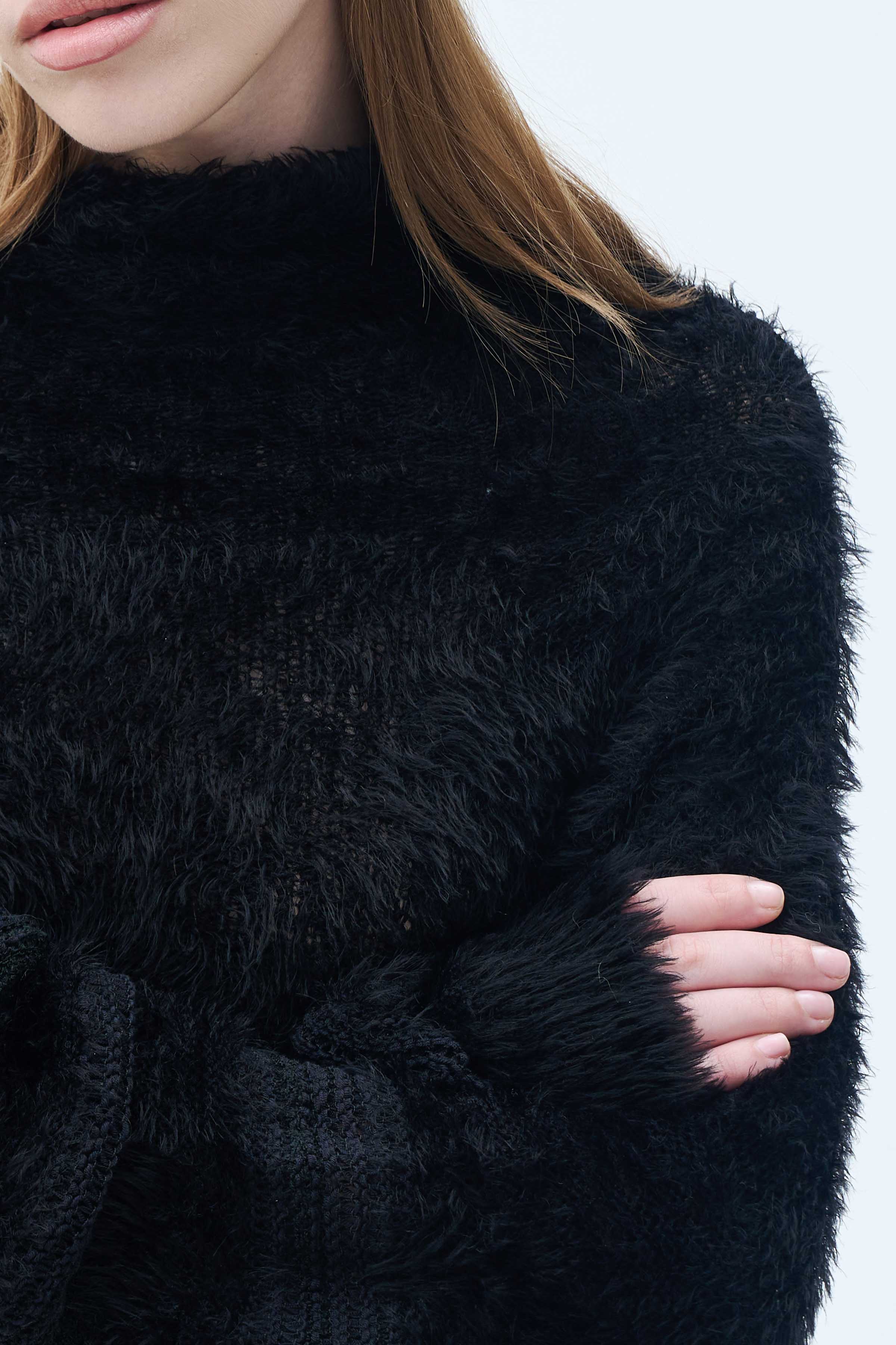 Джемпер Мех  от Lesel (Лесель)! Заказывайте по ✆ 8 (800) 777 02 37