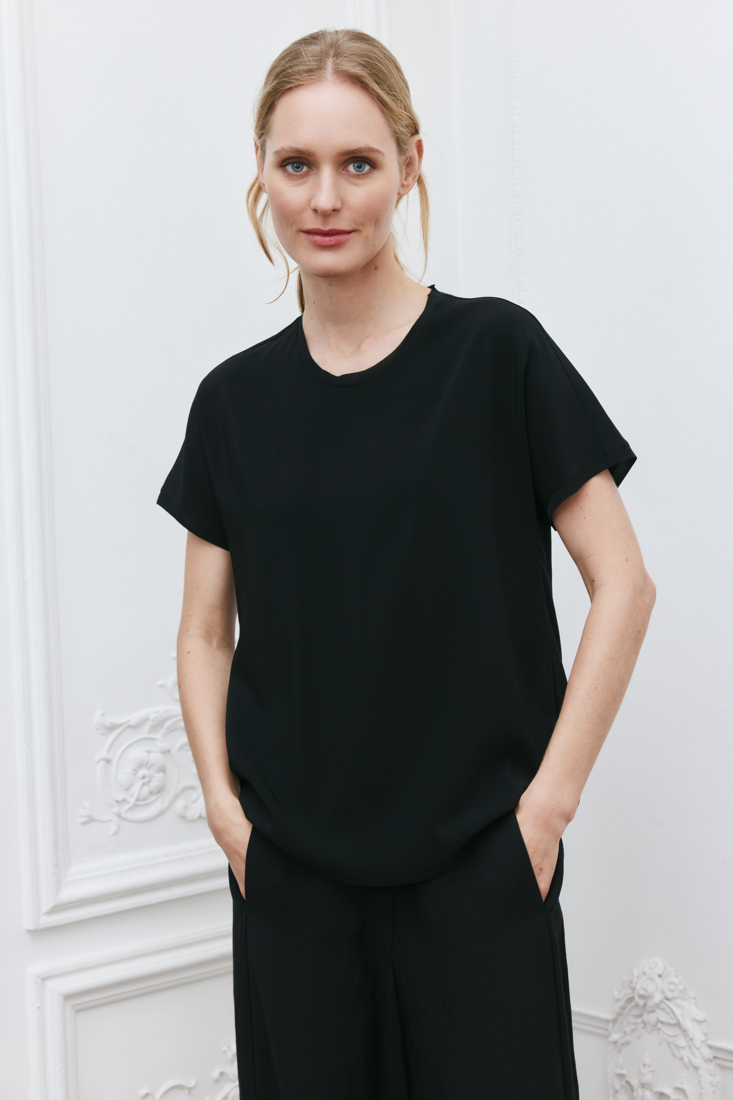 Блуза нижняя  с ц/в рукавом 10 Серый (grise), 34 Голубой лед (glace bleue) от Lesel (Лесель)! Заказывайте по ✆ 8 (800) 777 02 37