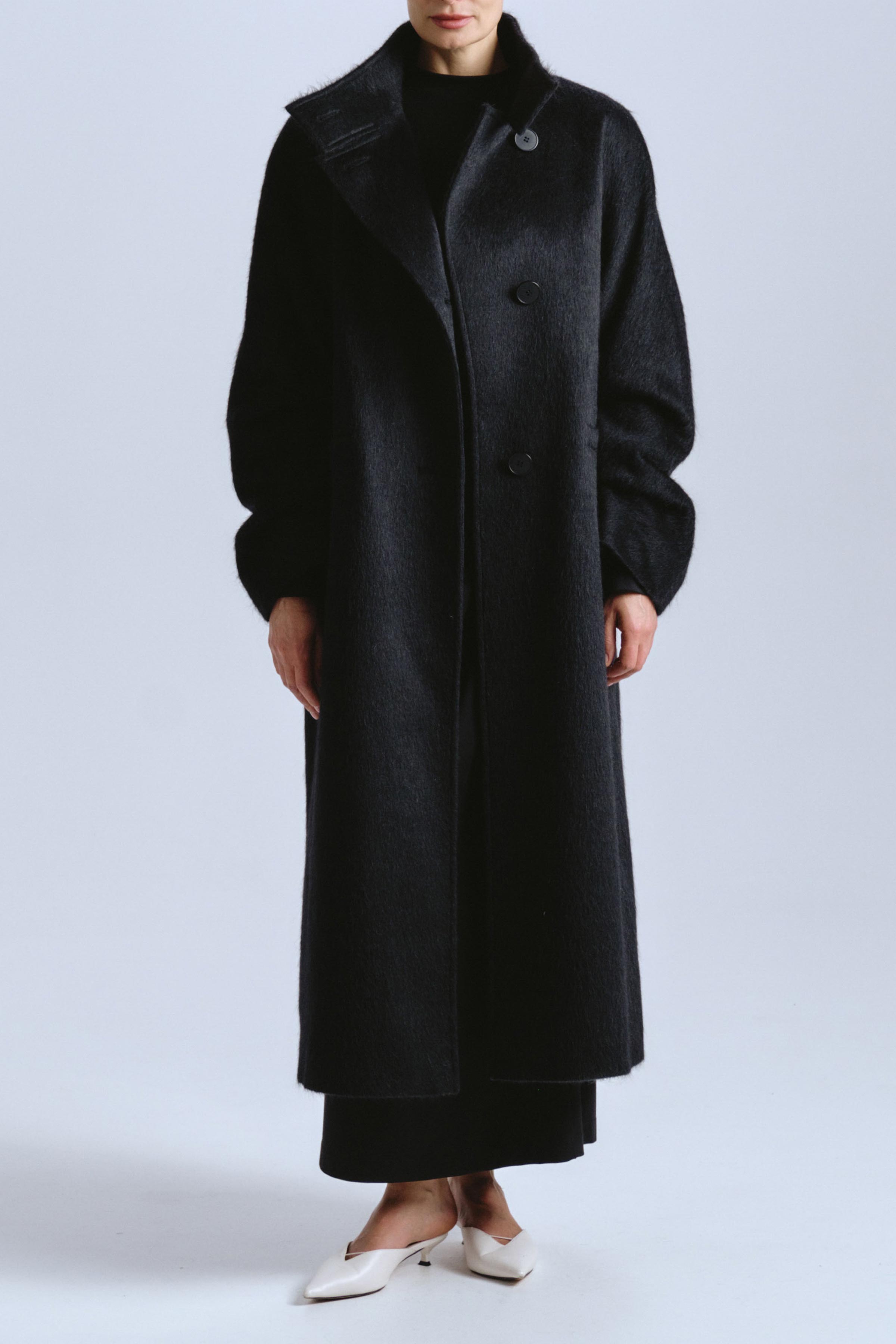 Пальто с ворсом, реглан  00 Черный (noir), 27 Бордо (burdeaux) от Lesel (Лесель)! Заказывайте по ✆ 8 (800) 777 02 37