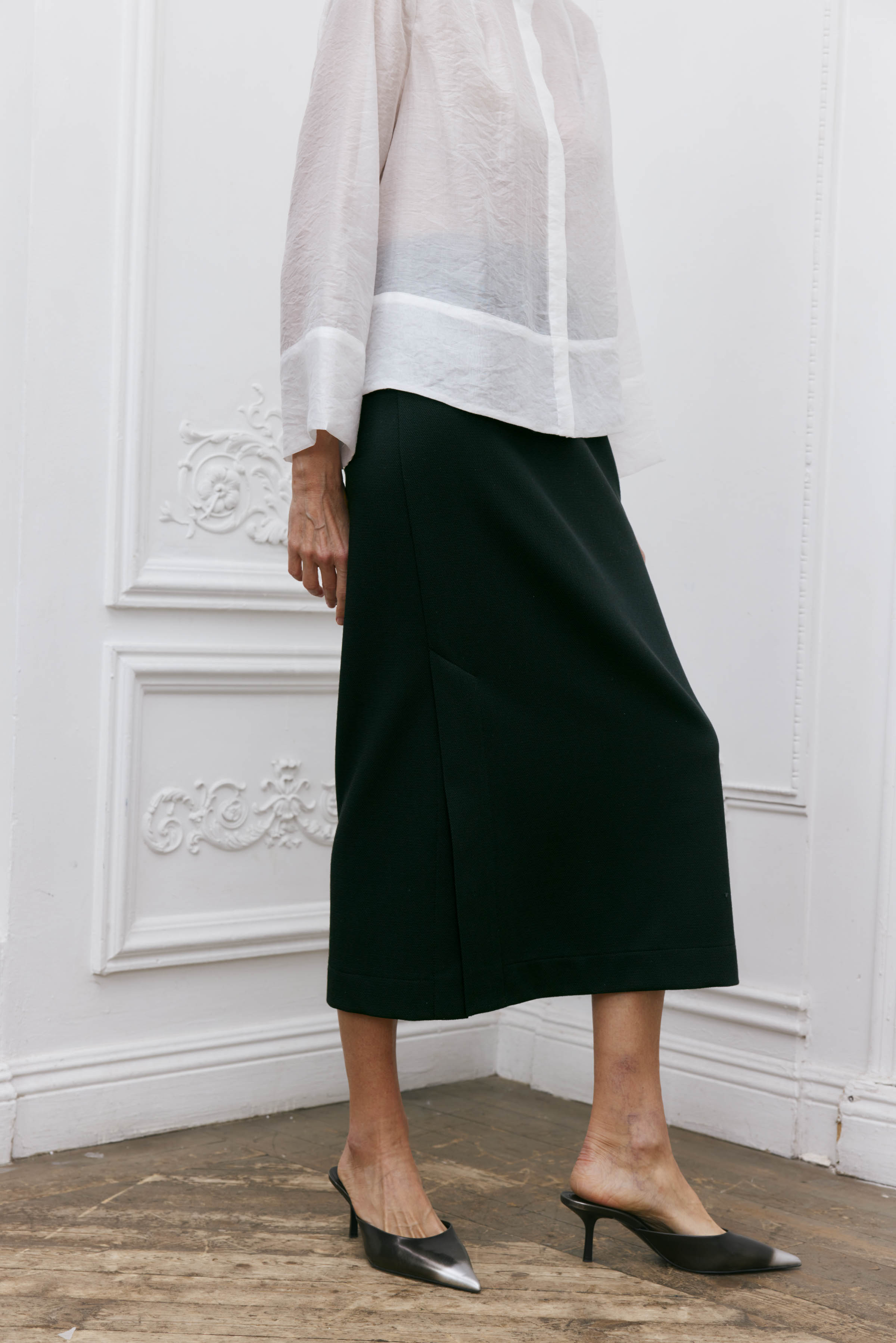 Юбка узкая эластичная 00 Черный (noir) от Lesel (Лесель)! Заказывайте по ✆ 8 (800) 777 02 37