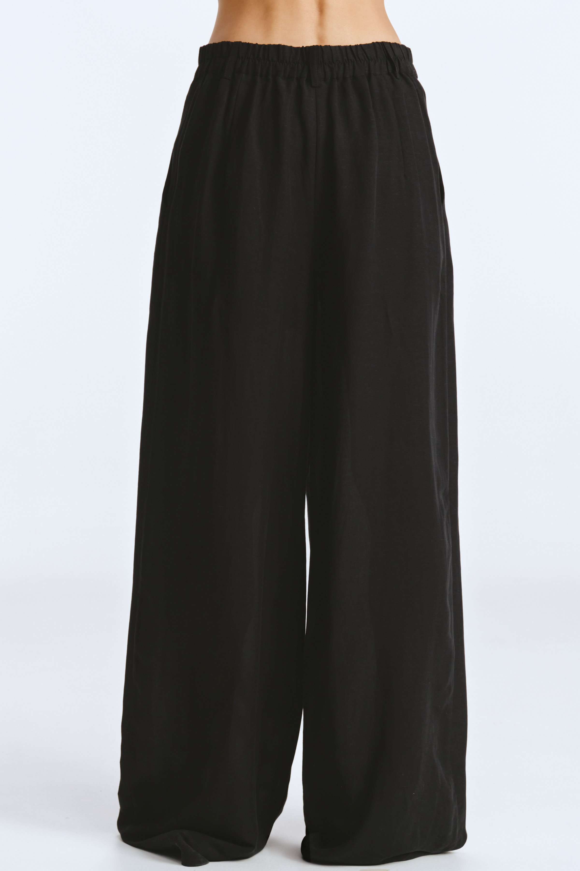 Брюки прямые, тонкий лен