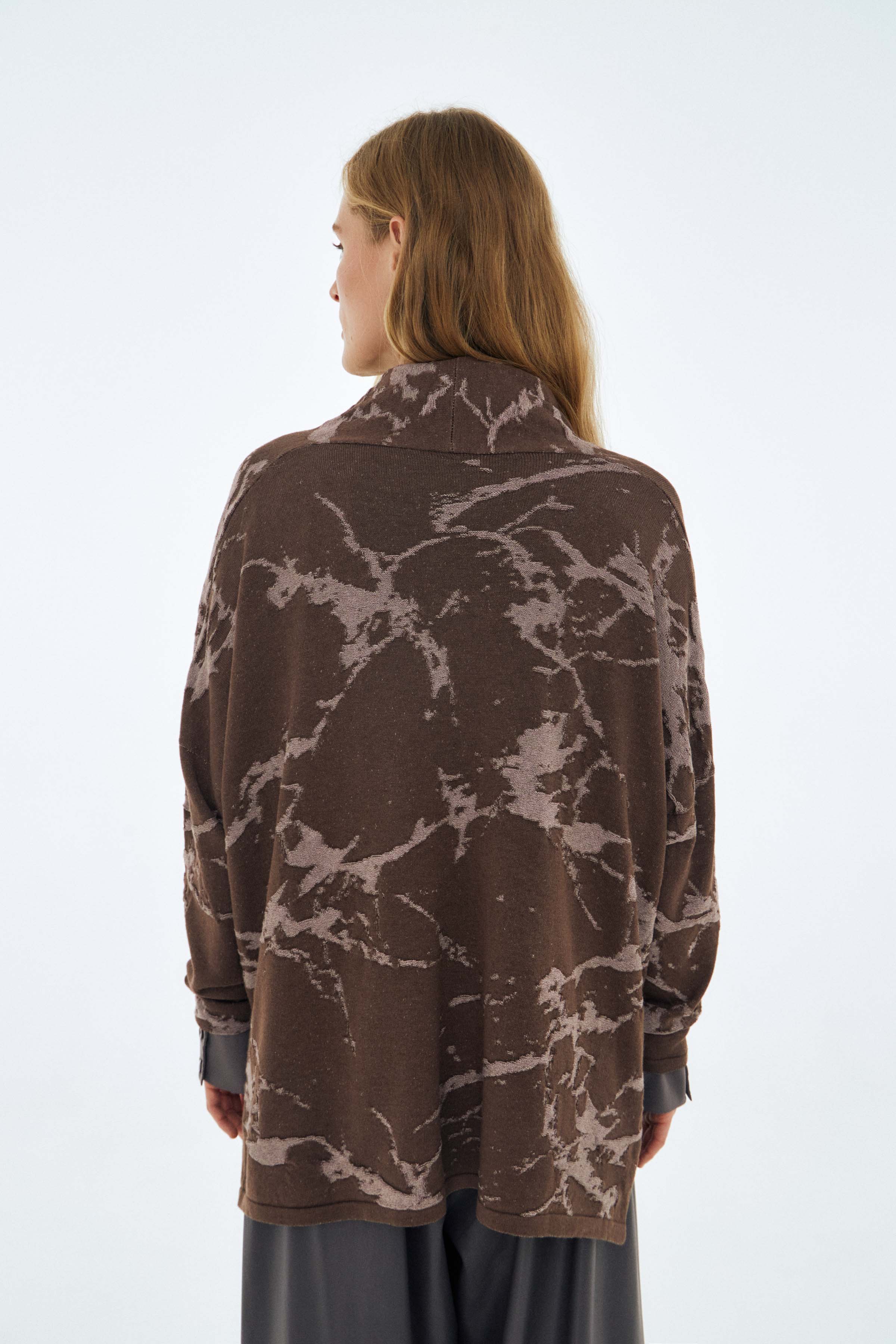 Кардиган Мрамор 74 Тень (ombre), 00 Черный (noir) от Lesel (Лесель)! Заказывайте по ✆ 8 (800) 777 02 37