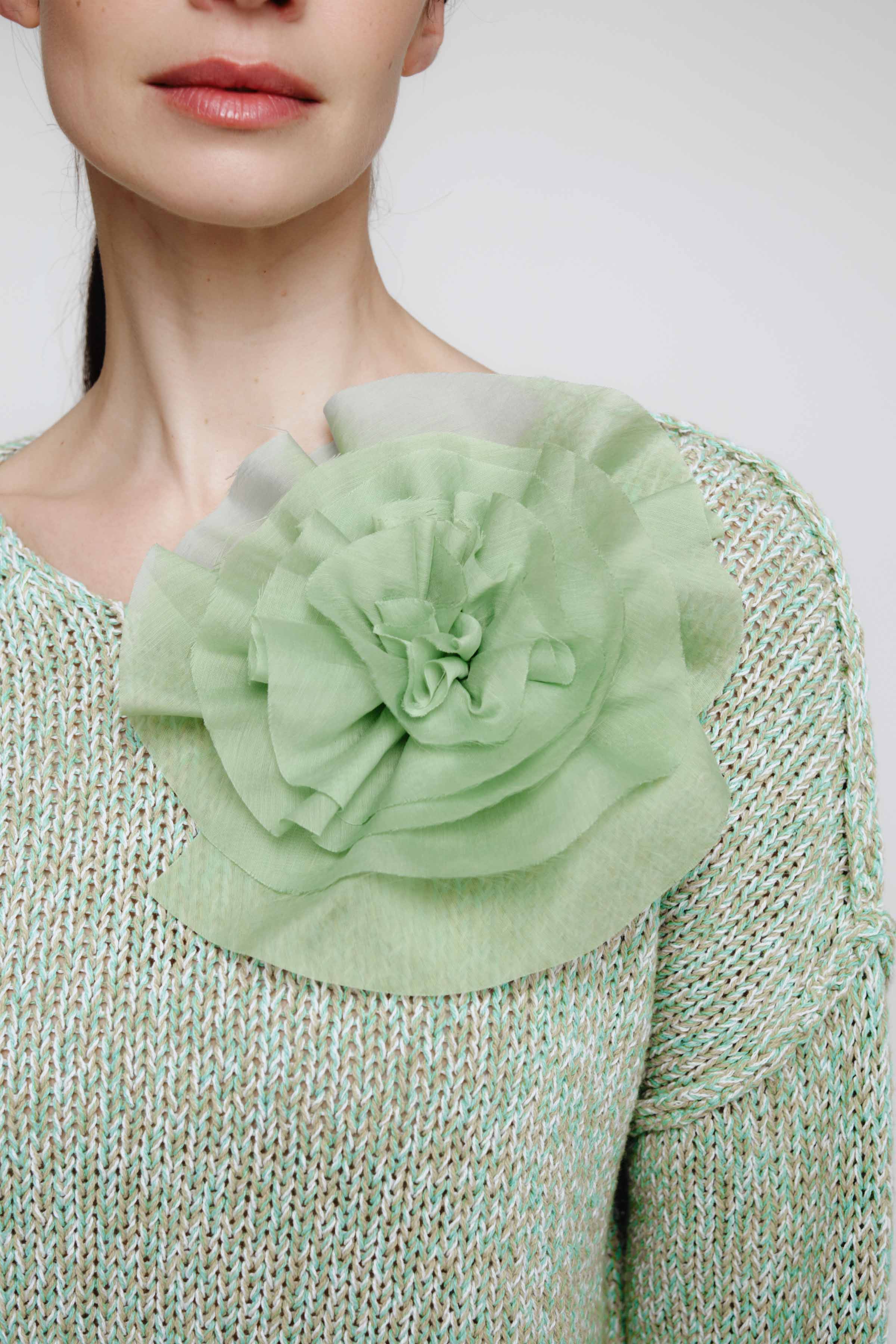 Брошь на магните Роза большая 62 Хризолит (chrysolithe) от Lesel (Лесель)! Заказывайте по ✆ 8 (800) 777 02 37