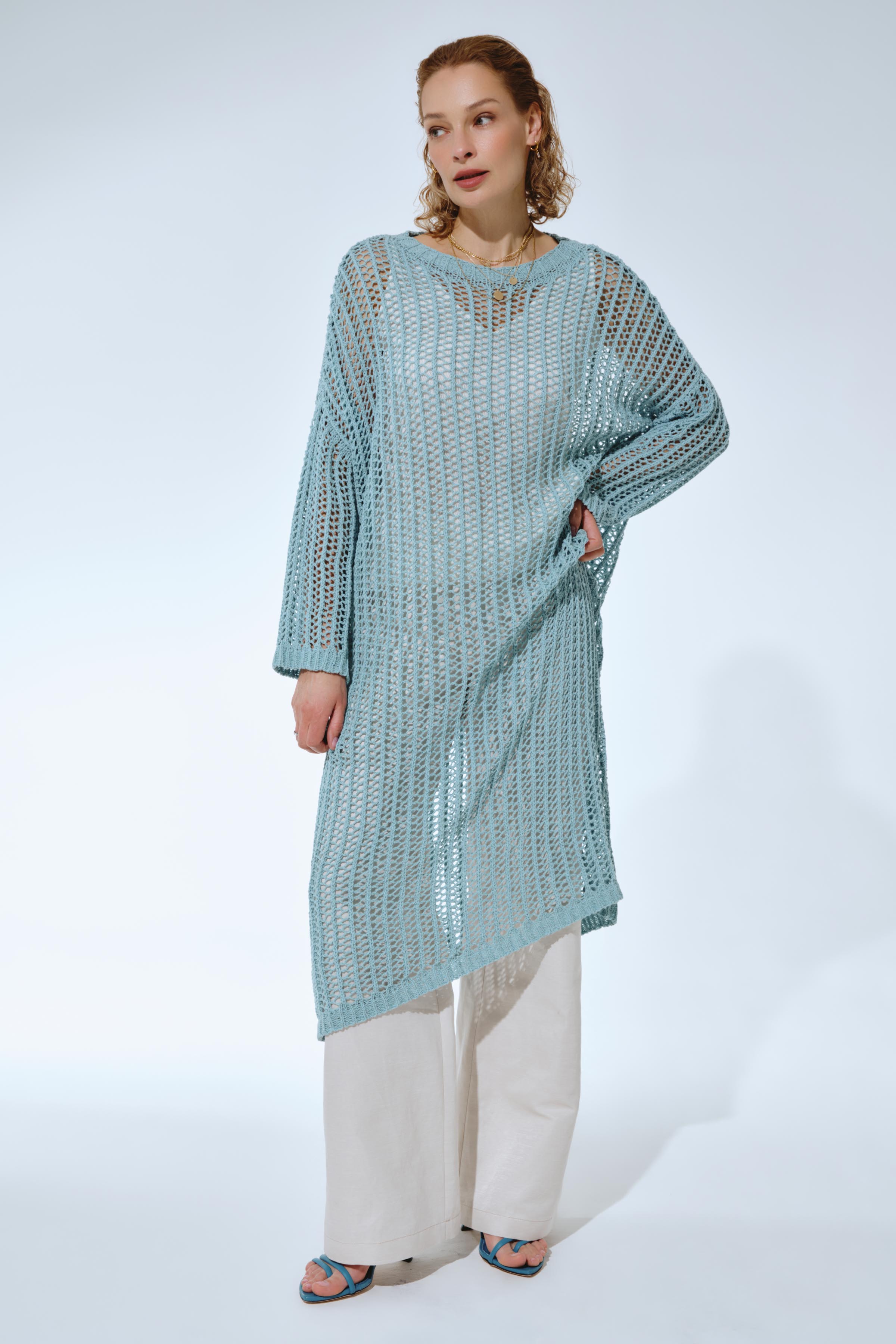 Платье Сетка 36 Бирюза (turguoise) от Lesel (Лесель)! Заказывайте по ✆ 8 (800) 777 02 37