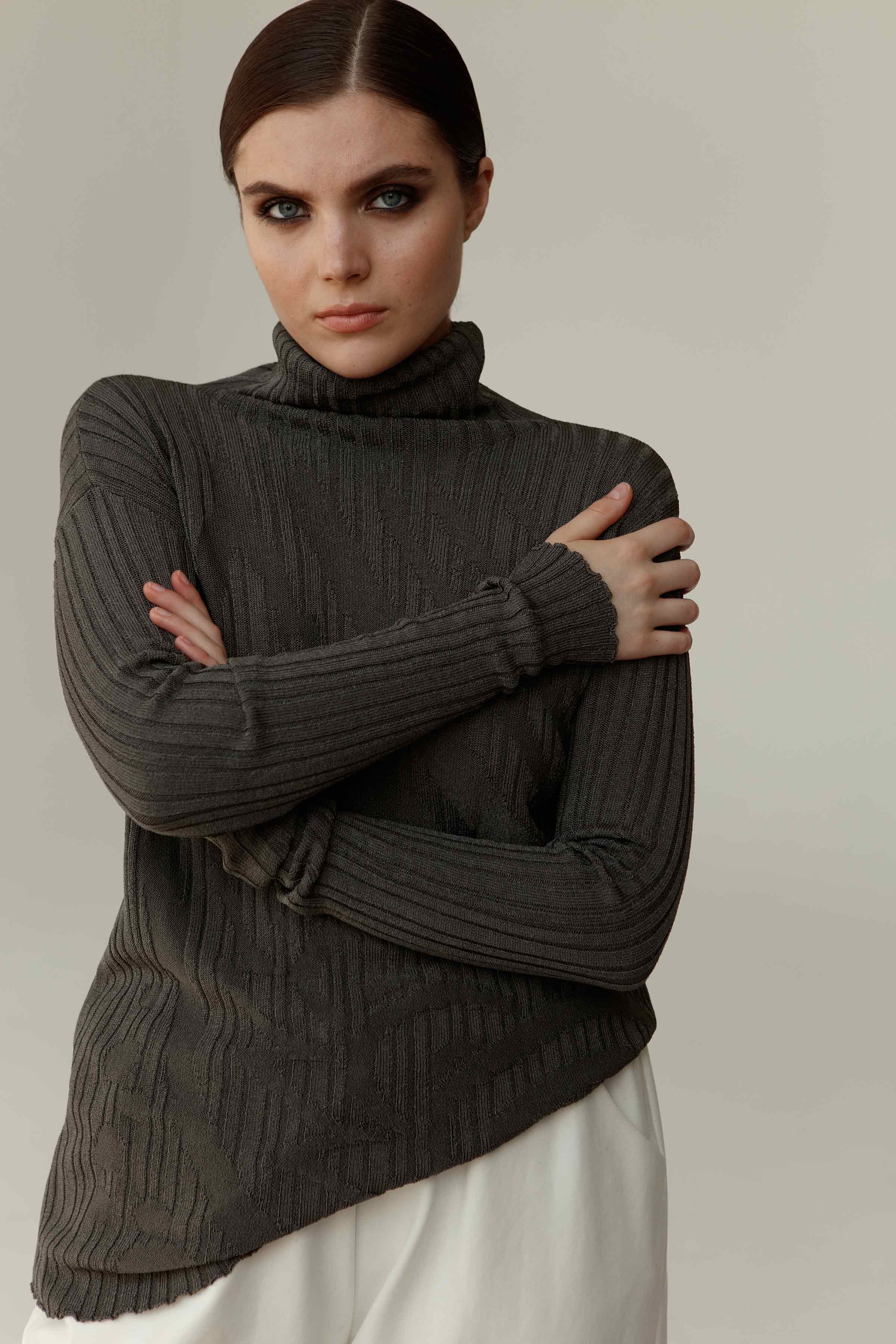 Водолазка Узор 11 Антрацит (anthracite) от Lesel (Лесель)! Заказывайте по ✆ 8 (800) 777 02 37
