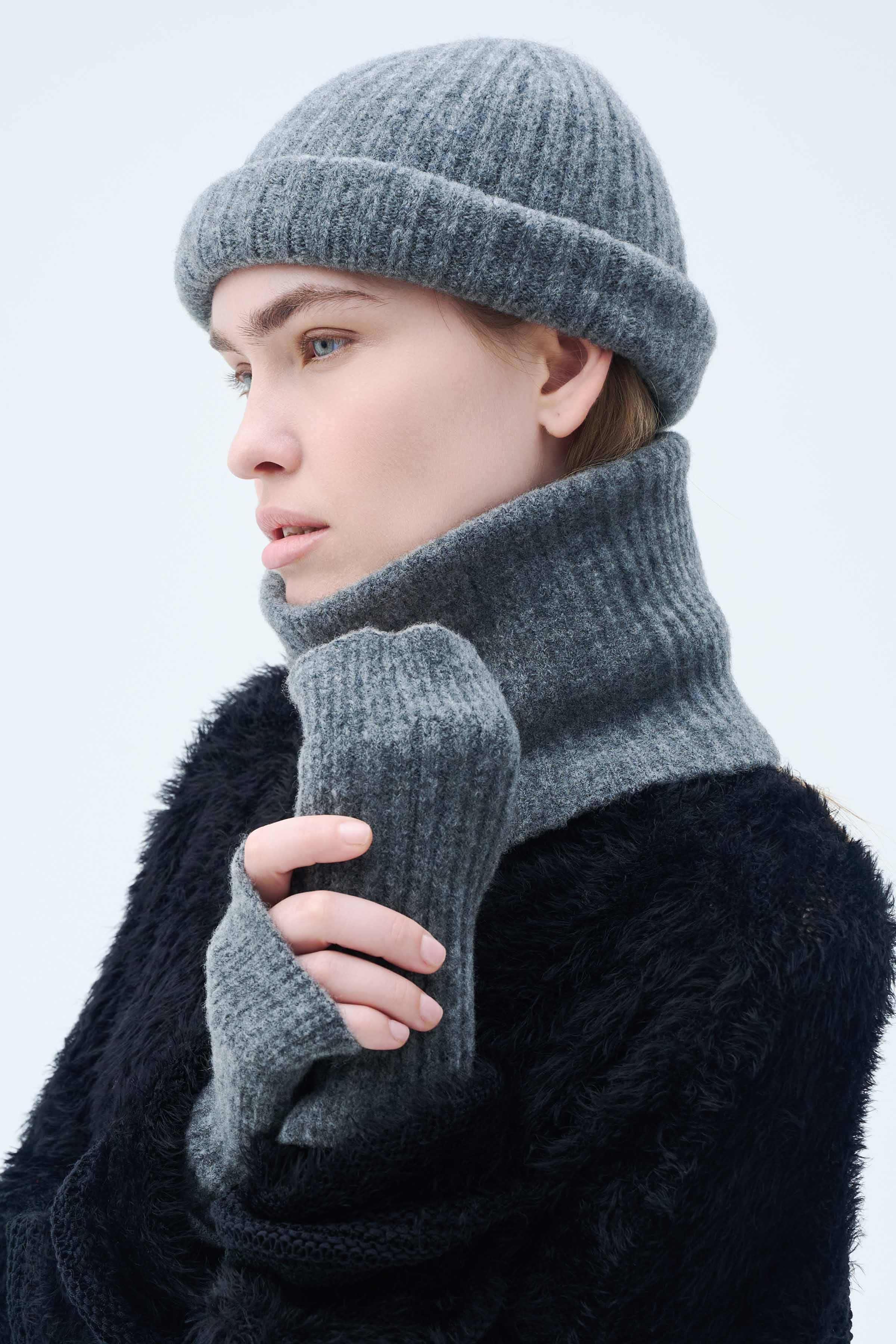 Митенки 15 Серый меланж (melange gris) от Lesel (Лесель)! Заказывайте по ✆ 8 (800) 777 02 37