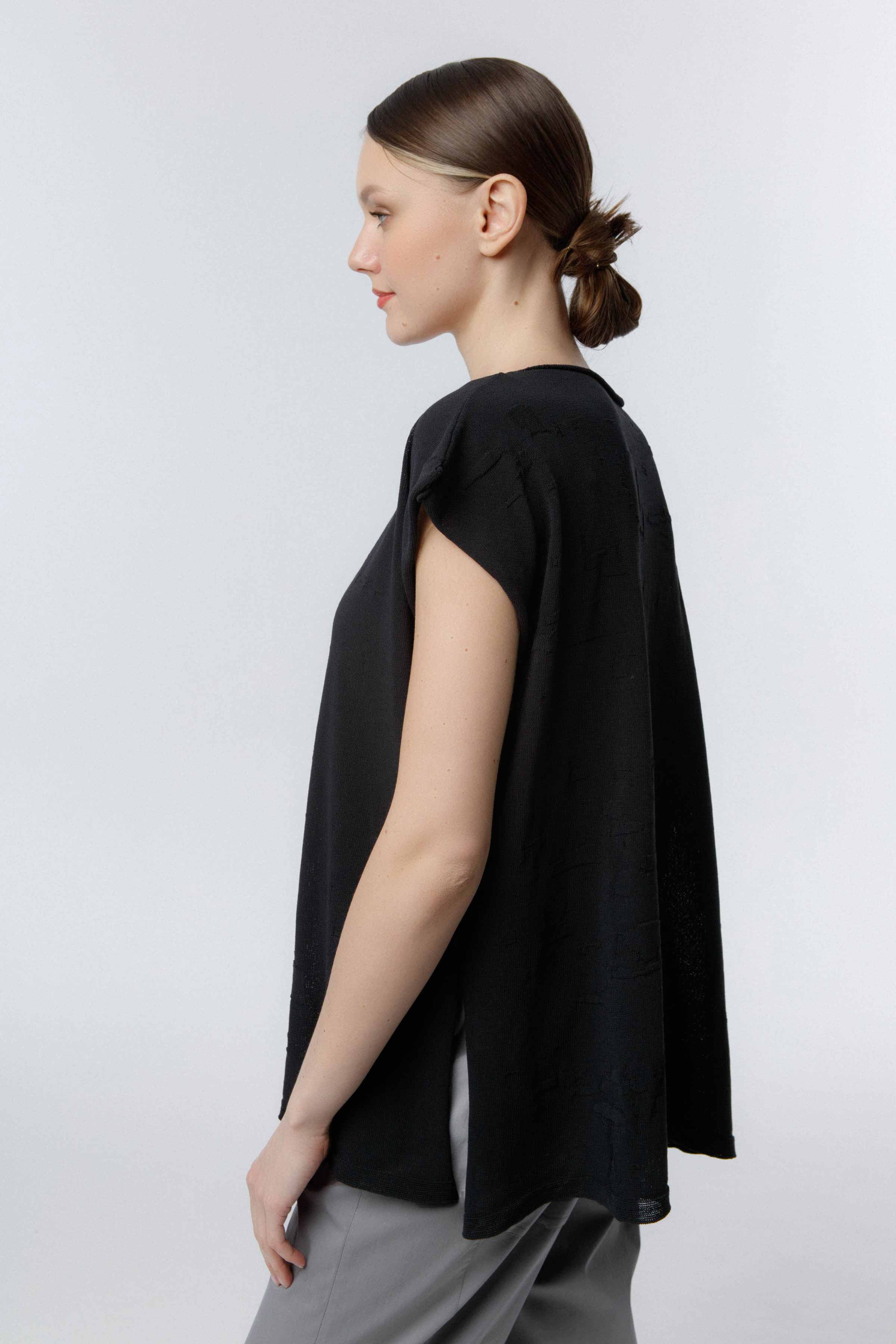 Джемпер с коротким рукавом Органик 03 Кварц (quartz), 36 Электрик (electrique) от Lesel (Лесель)! Заказывайте по ✆ 8 (800) 777 02 37