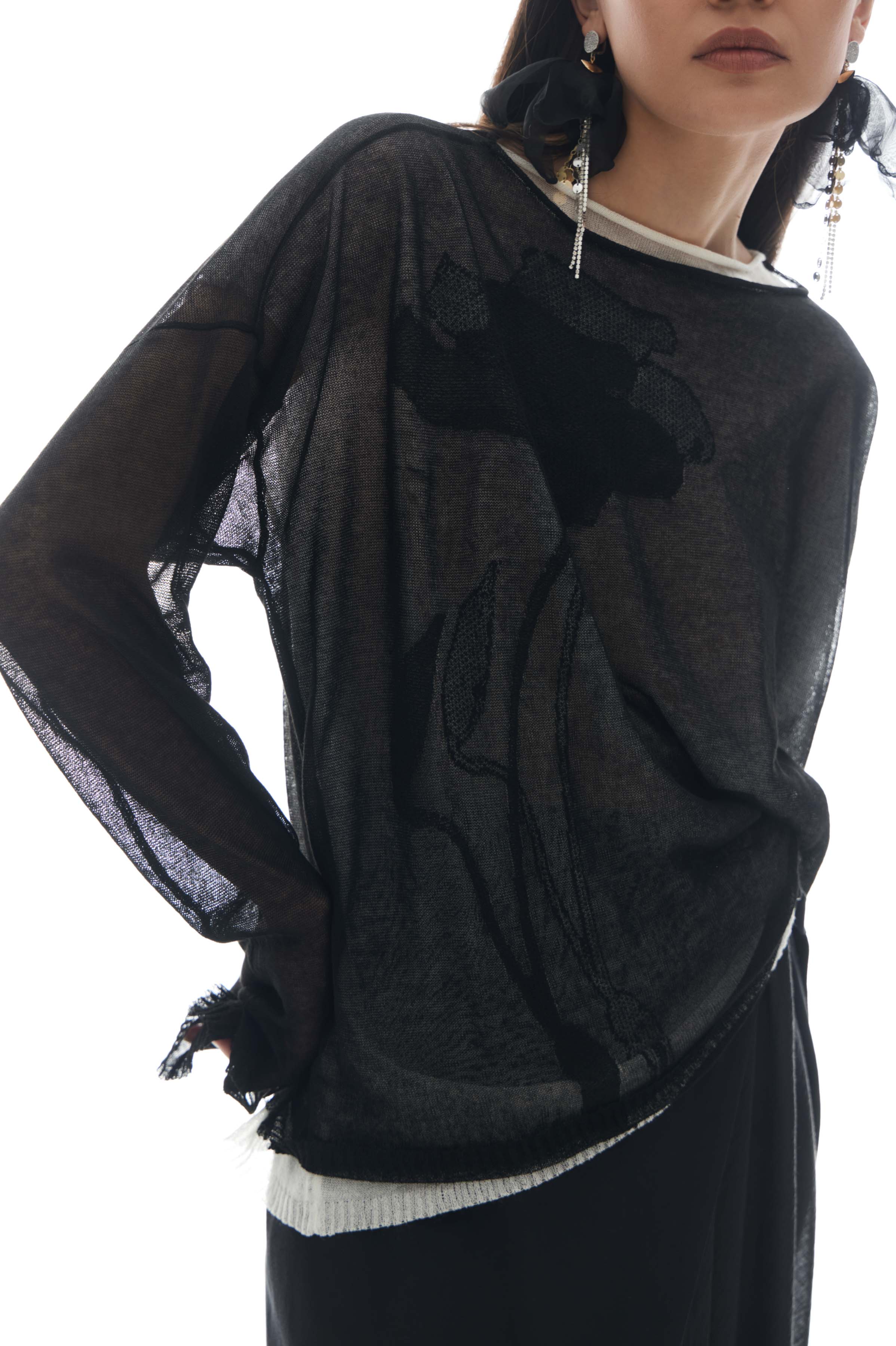 Джемпер Цветок с бутоном  от Lesel (Лесель)! Заказывайте по ✆ 8 (800) 777 02 37