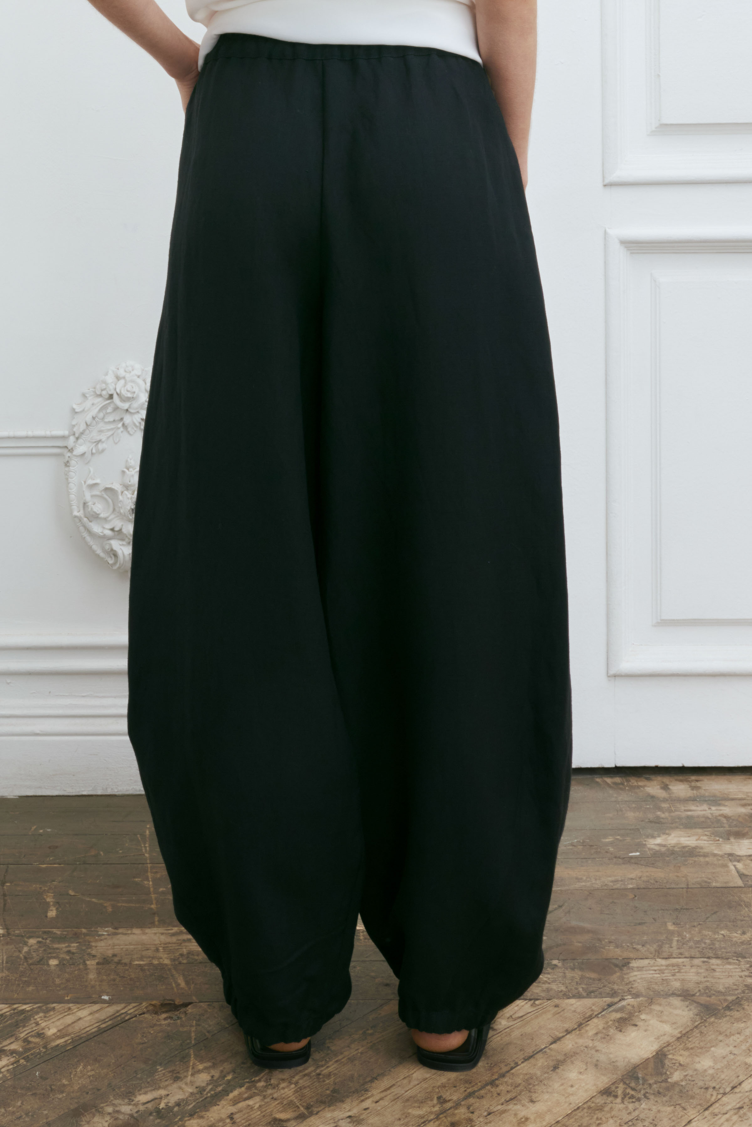 Брюки свободные на резинке