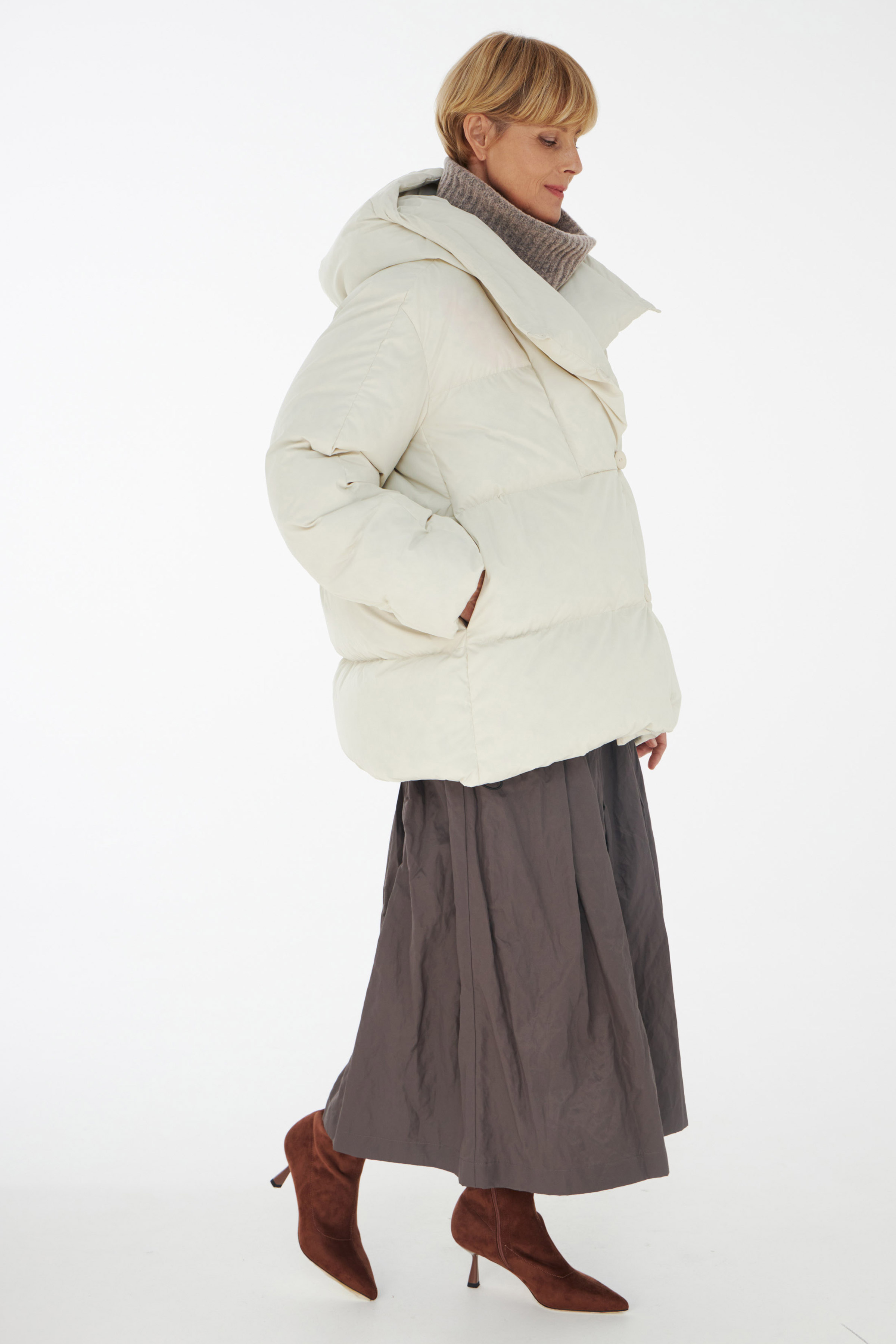 Куртка пуховая с навесными петлями 03 Кварц (quartz) от Lesel (Лесель)! Заказывайте по ✆ 8 (800) 777 02 37