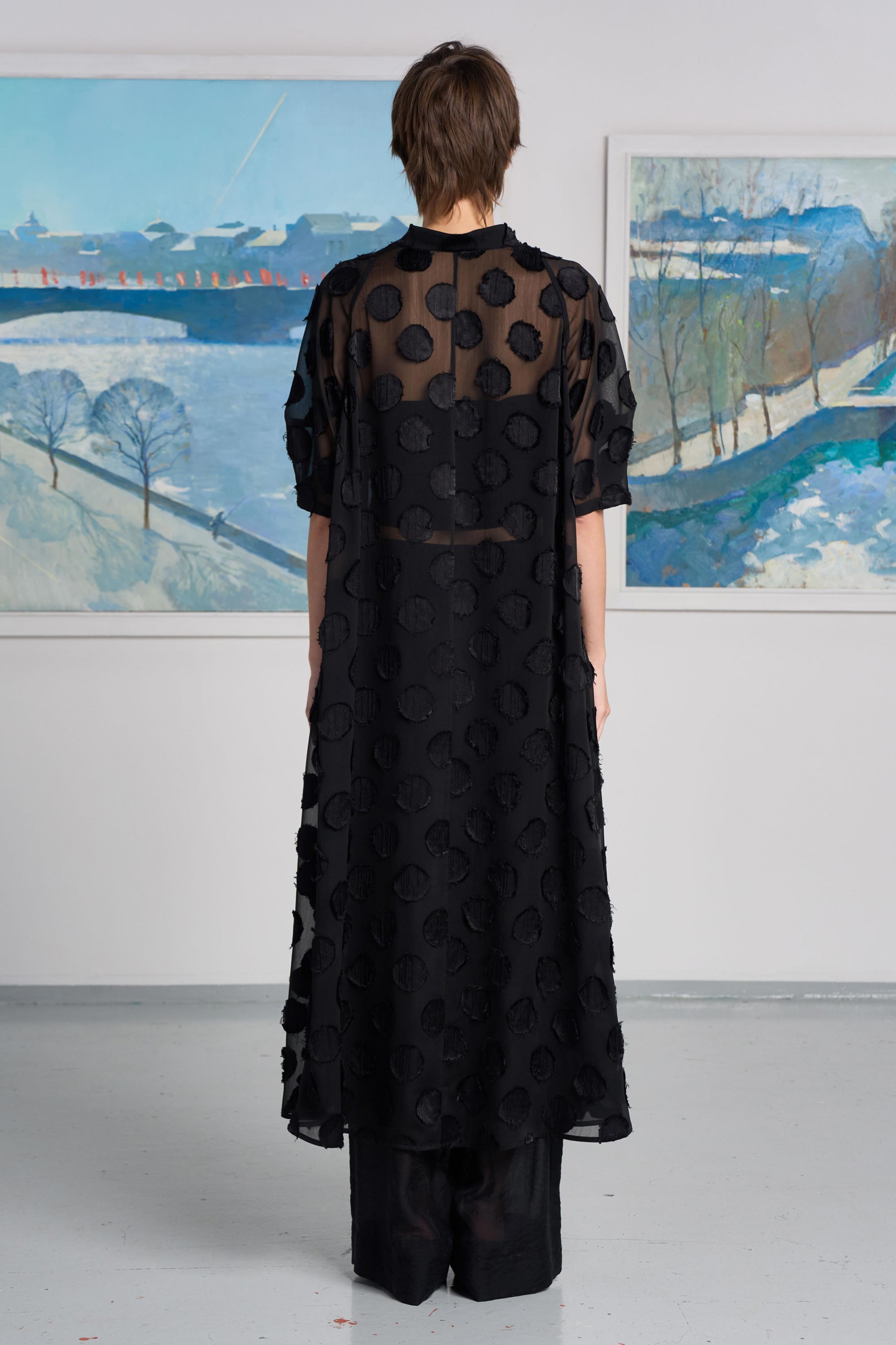 Платье Прозрачный горох  от Lesel (Лесель)! Заказывайте по ✆ 8 (800) 777 02 37