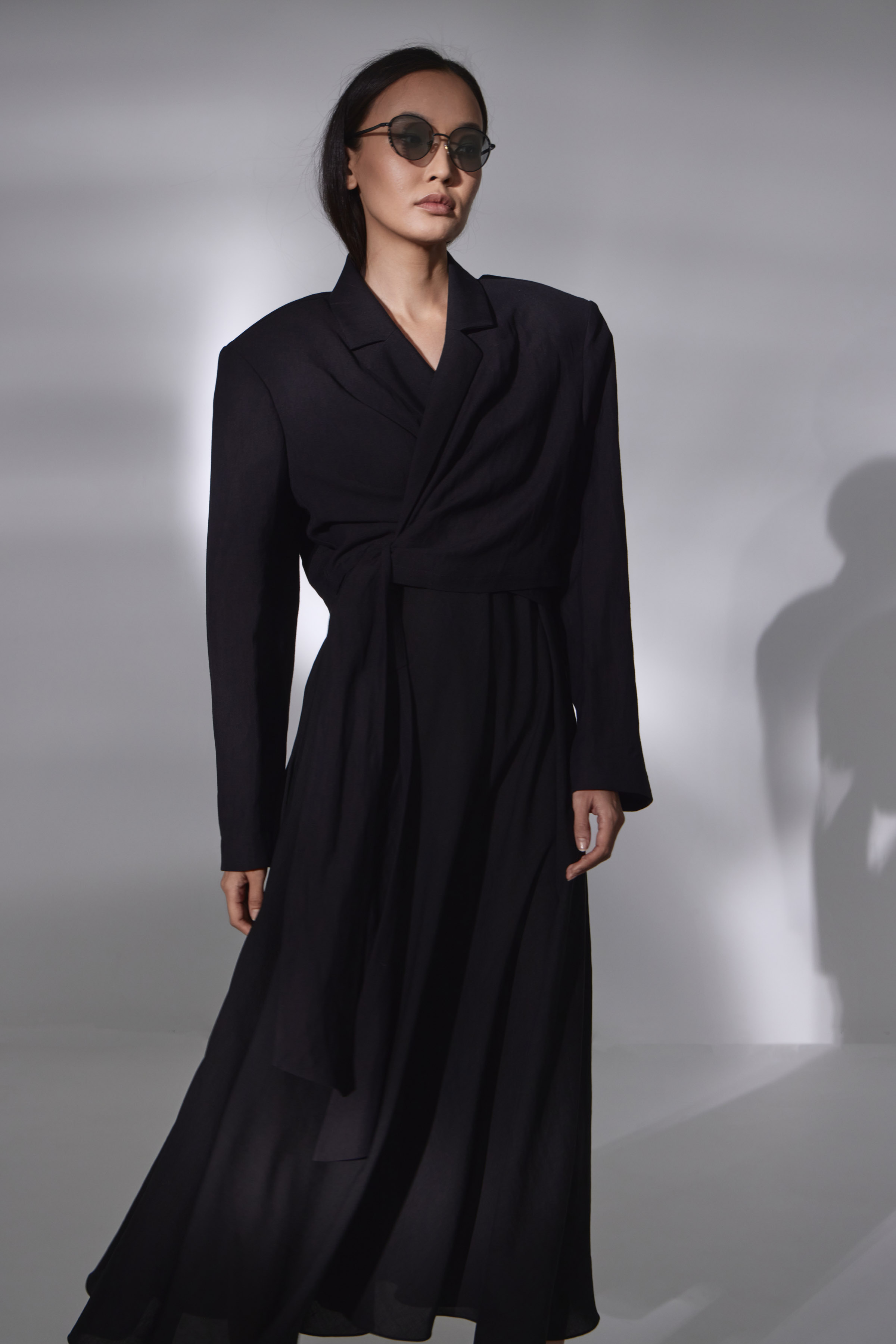 Жакет болеро с расширенным плечом 00 Черный (noir) от Lesel (Лесель)! Заказывайте по ✆ 8 (800) 777 02 37