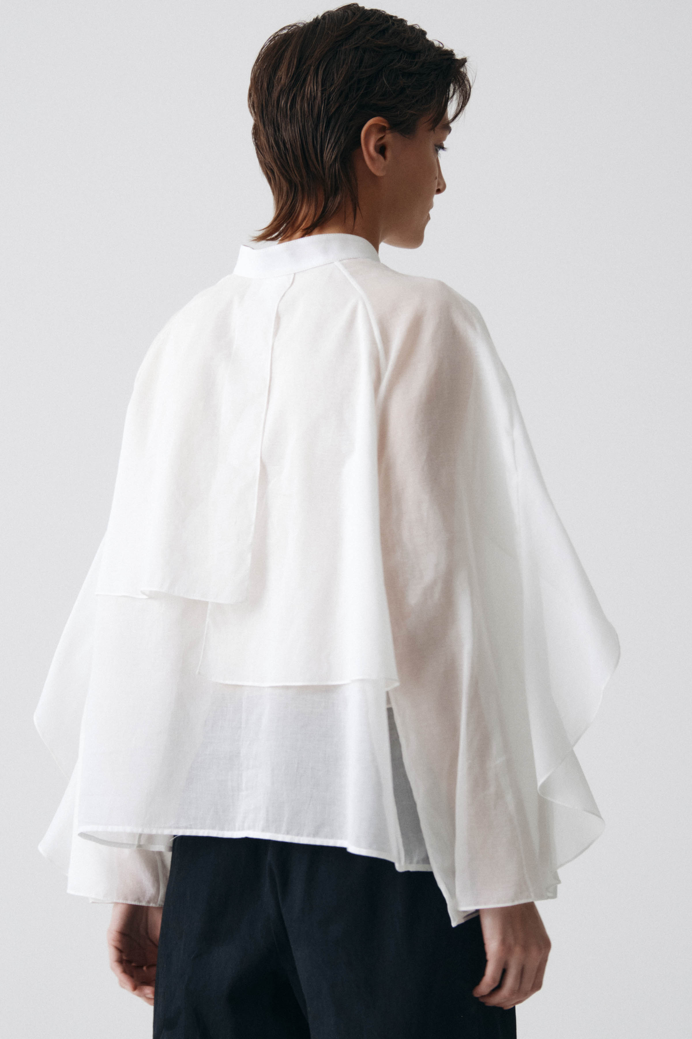 Блуза многослойная, тонкий хлопок