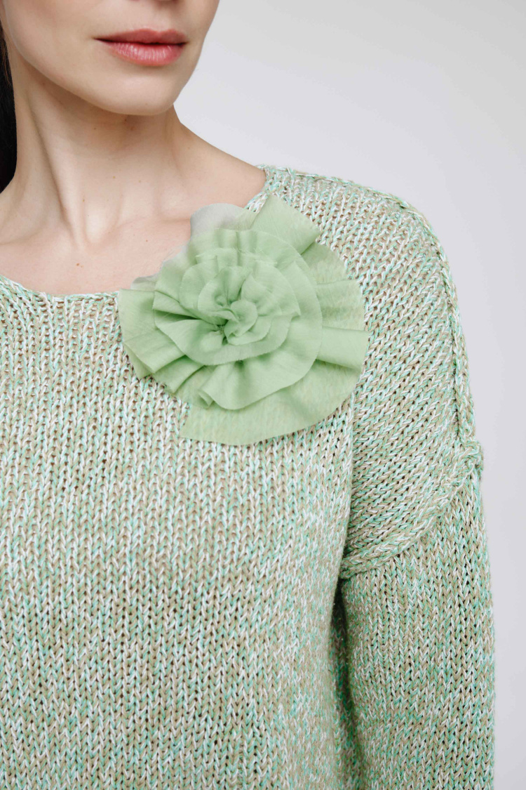 Брошь на магните Роза