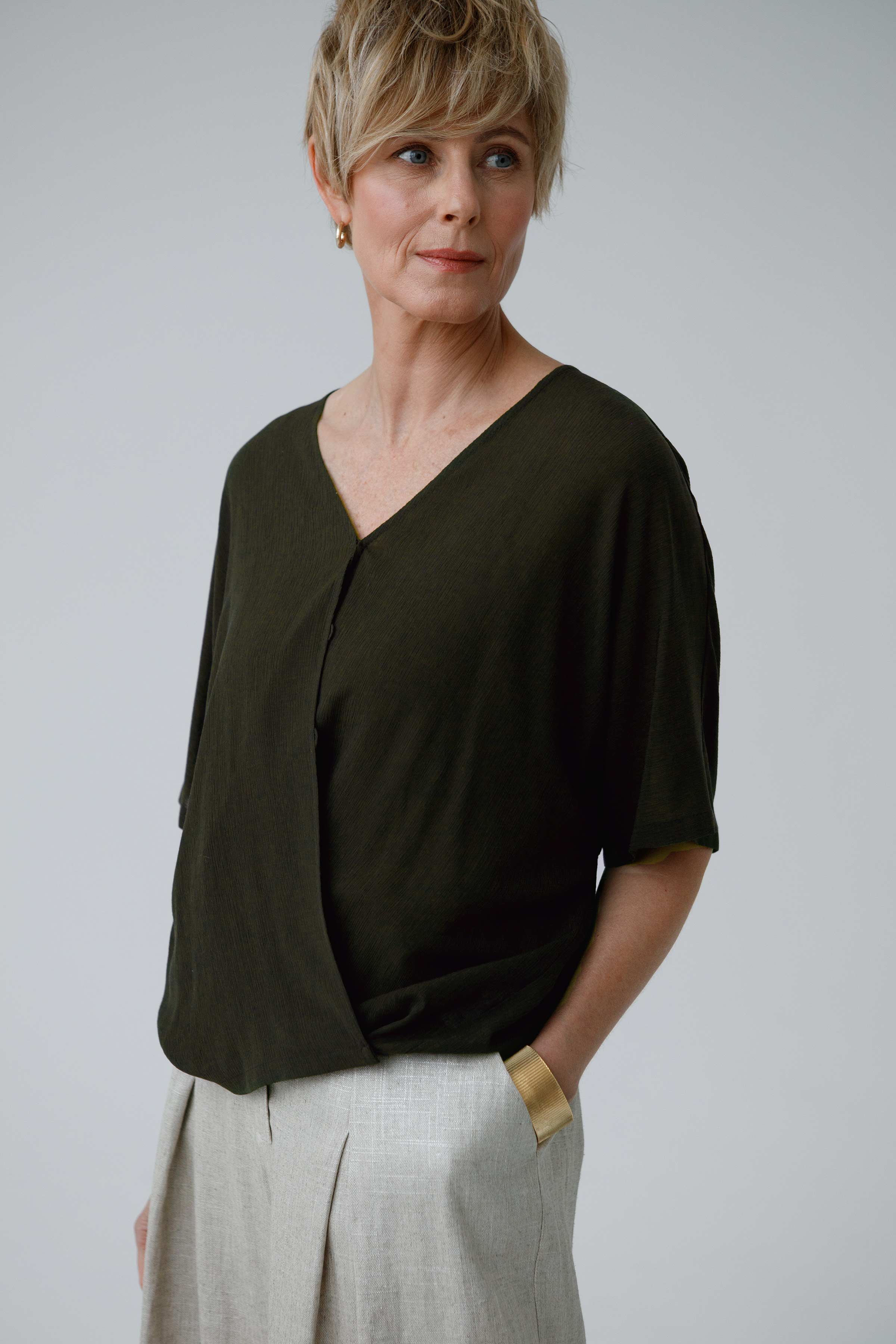 Блуза Трансформер, лёгкая  от Lesel (Лесель)! Заказывайте по ✆ 8 (800) 777 02 37