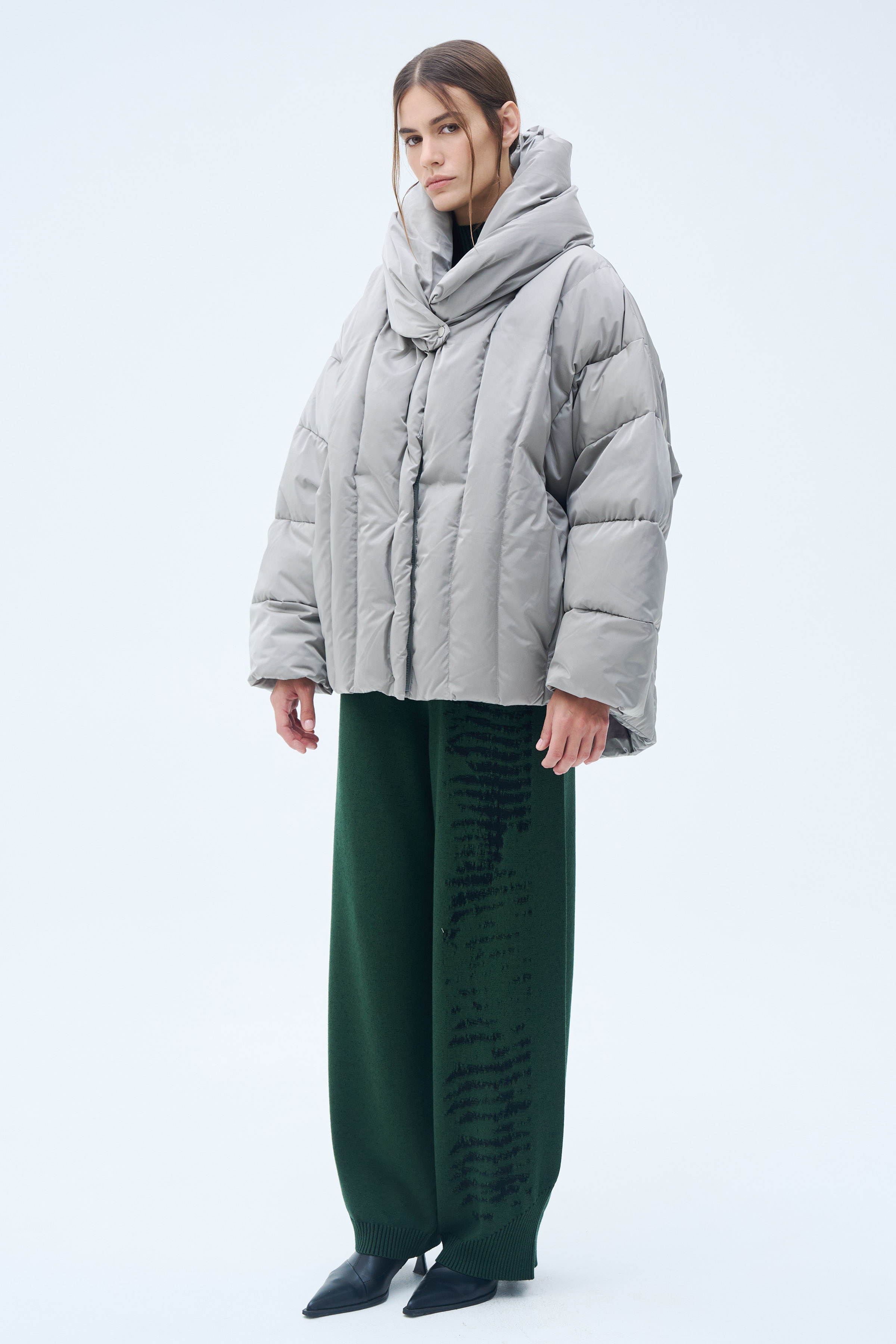 Куртка пуховая Вертикаль 10 Серый (grise) от Lesel (Лесель)! Заказывайте по ✆ 8 (800) 777 02 37