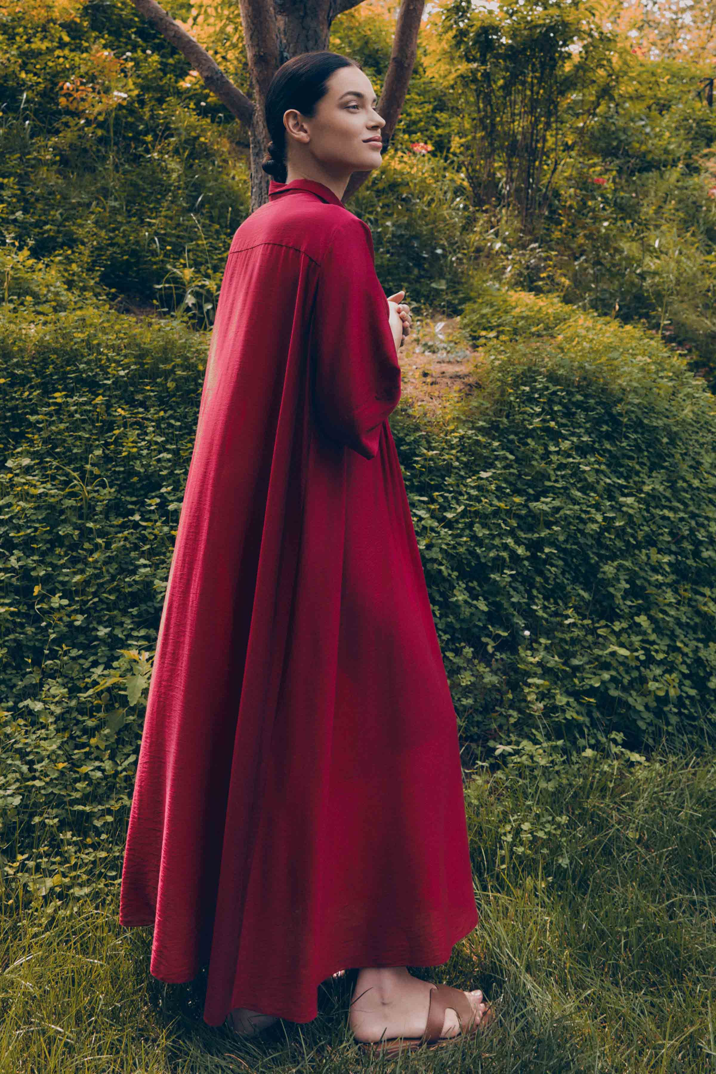 Платье рубашка с защипами