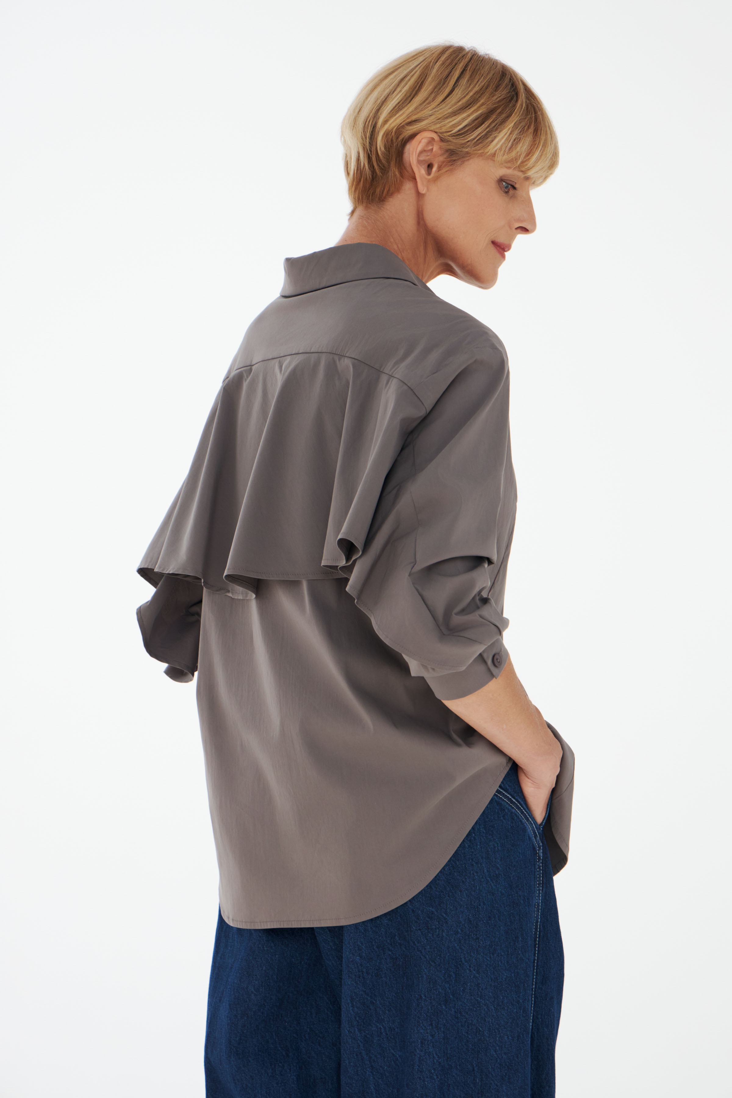 Блуза рубашка крылатая  от Lesel (Лесель)! Заказывайте по ✆ 8 (800) 777 02 37