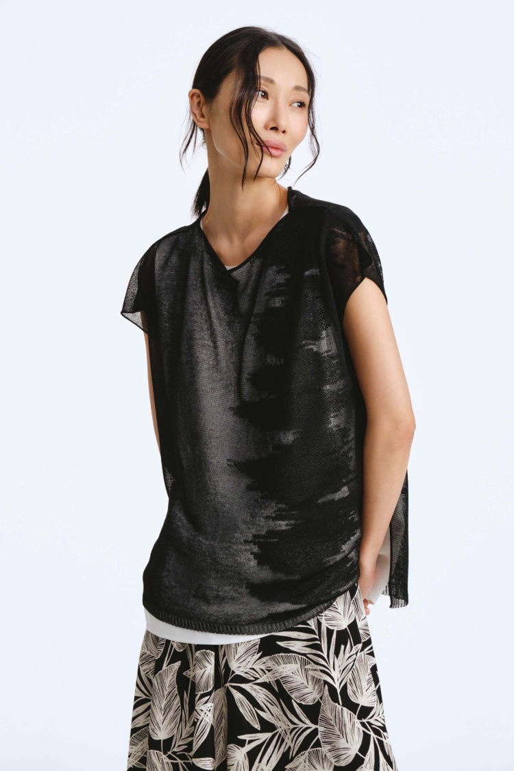 Джемпер с коротким рукавом Тень