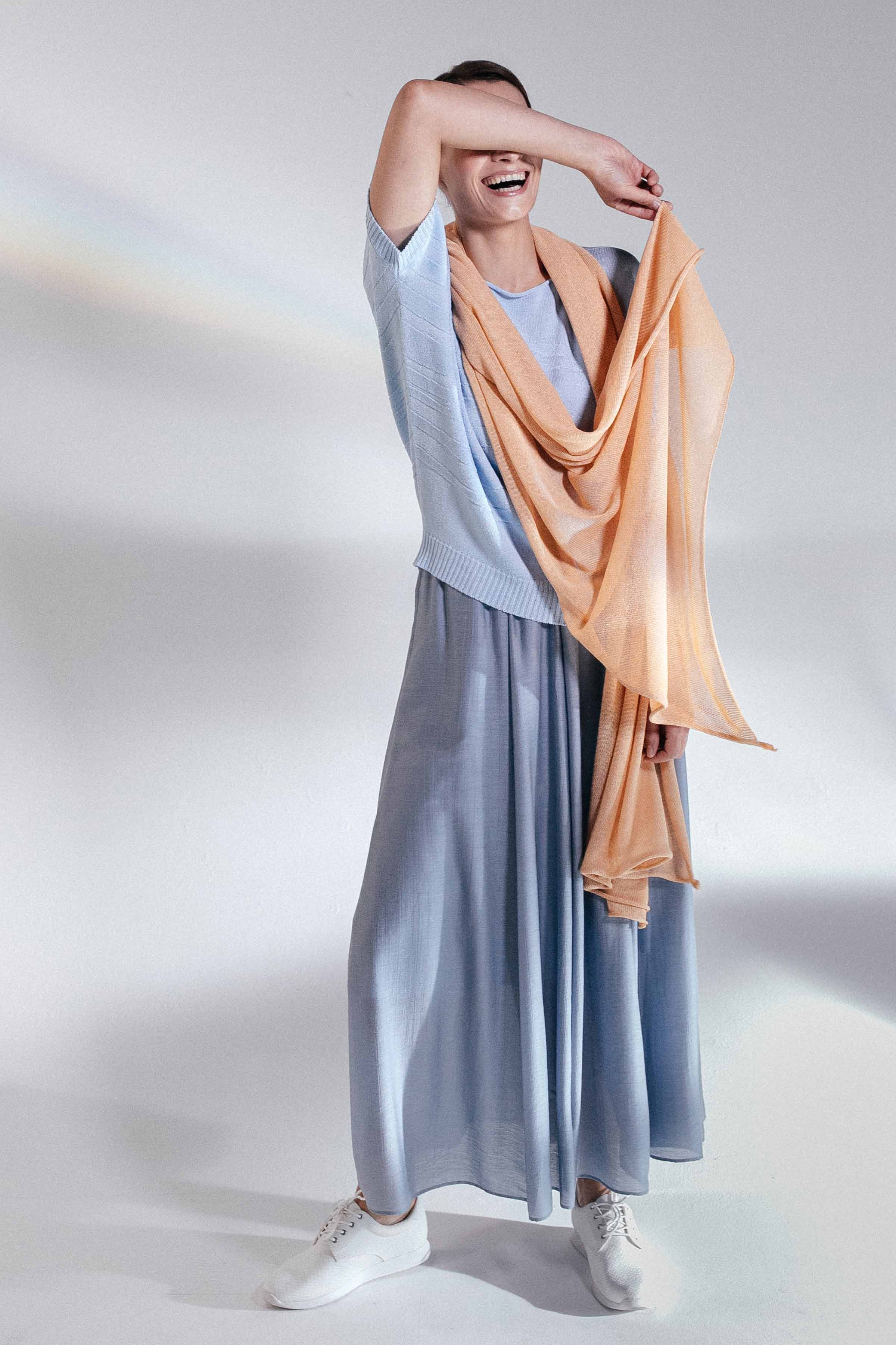 Палантин Однотон 22 Сердолик (cornaline) от Lesel (Лесель)! Заказывайте по ✆ 8 (800) 777 02 37