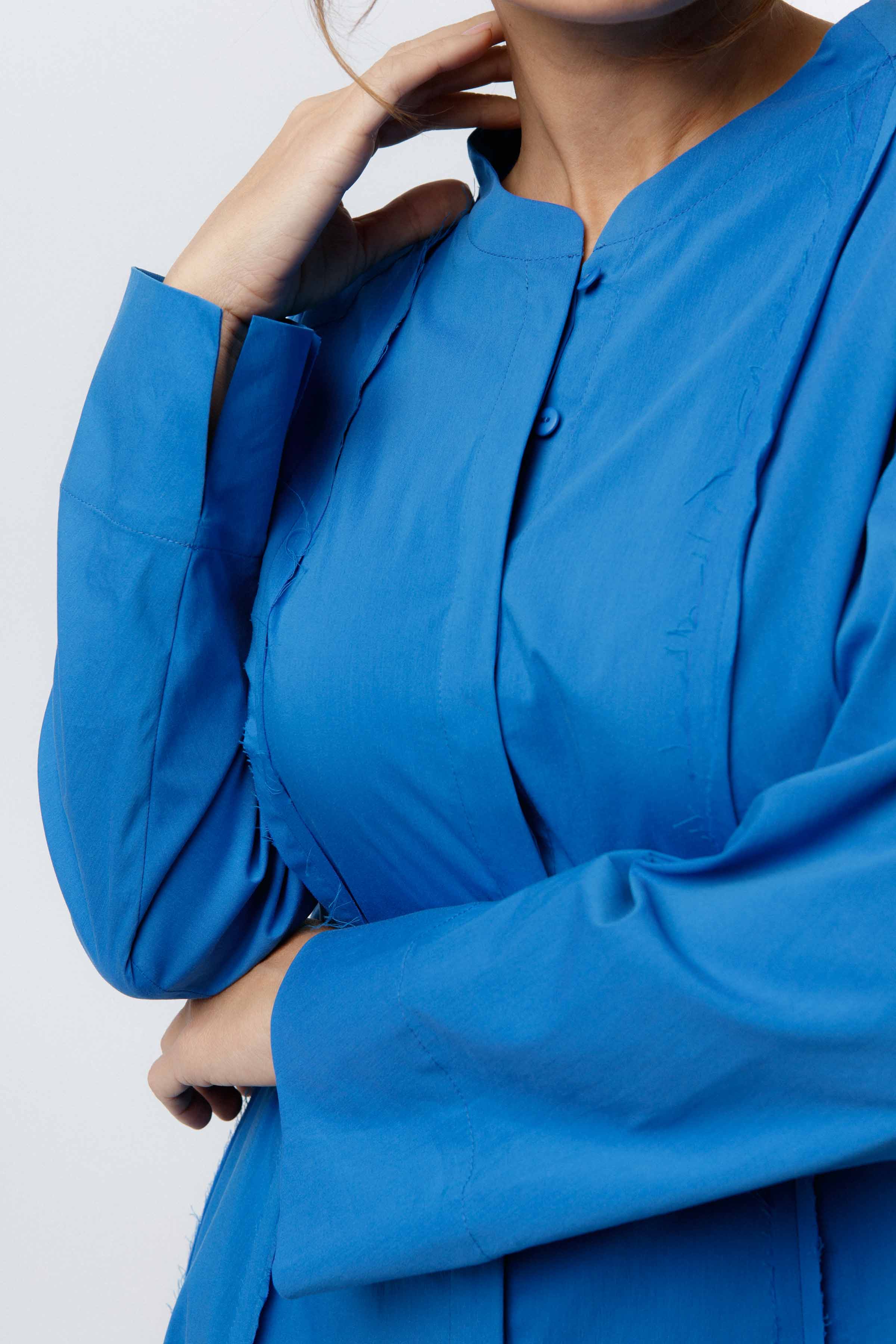 Платье Хлопок гранж 35 Синий (bleu) от Lesel (Лесель)! Заказывайте по ✆ 8 (800) 777 02 37