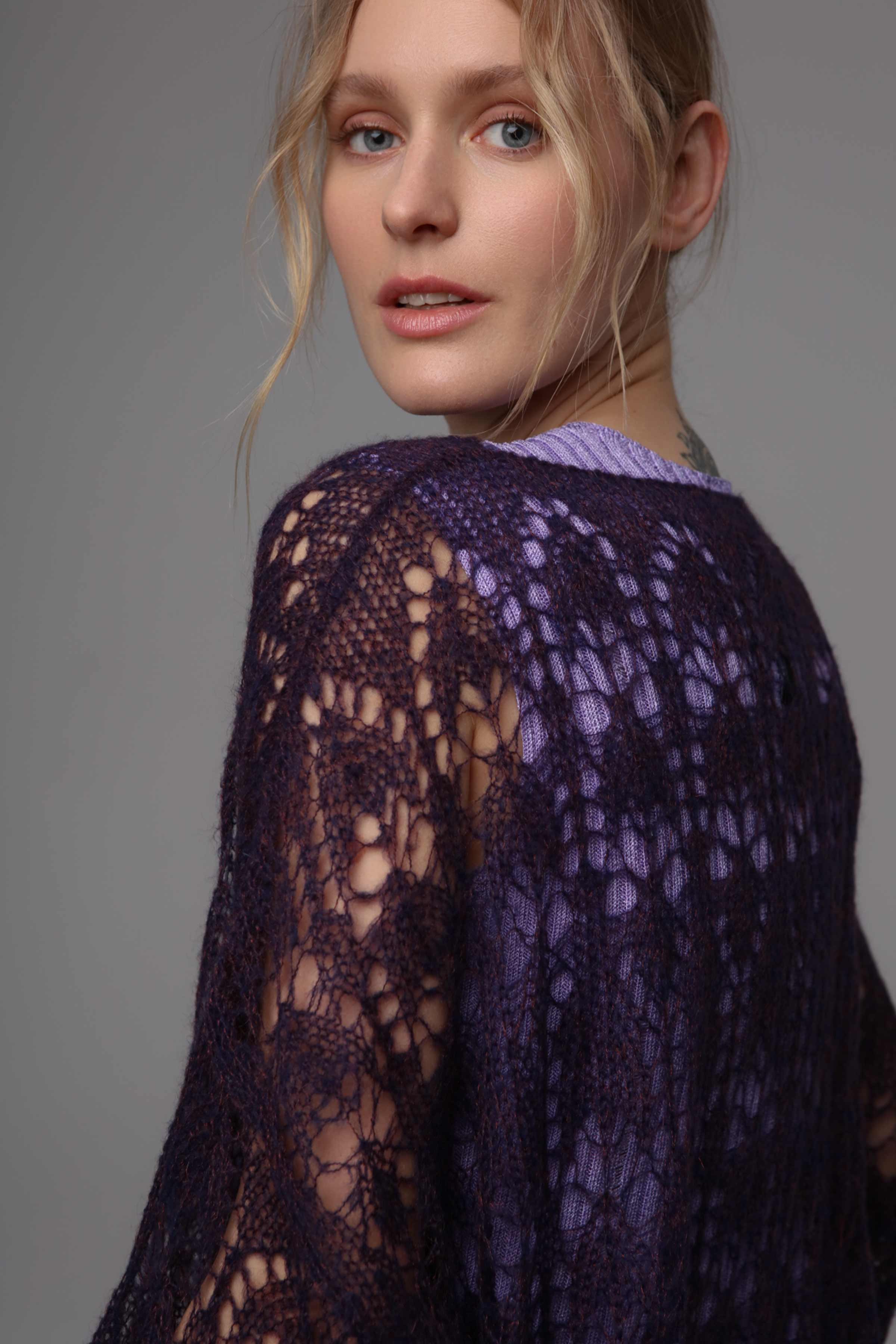 Джемпер Ажур из мохера 42 Розовый закат (pink sunset), 62 Хризолит (chrysolithe), 37 Аквамарин (aiqumarine) от Lesel (Лесель)! Заказывайте по ✆ 8 (800) 777 02 37