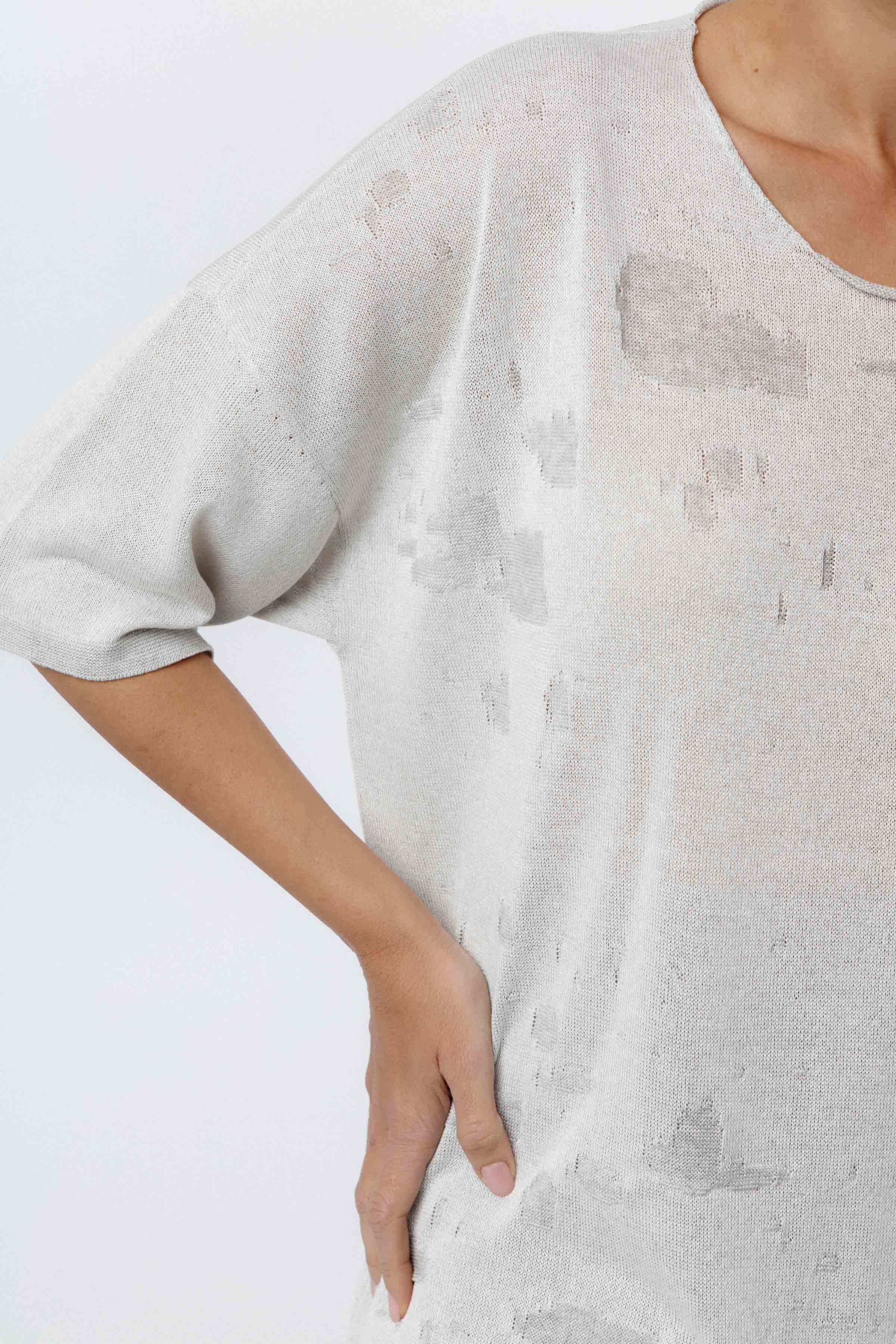 Туника с коротким рукавом Брызги краски  от Lesel (Лесель)! Заказывайте по ✆ 8 (800) 777 02 37