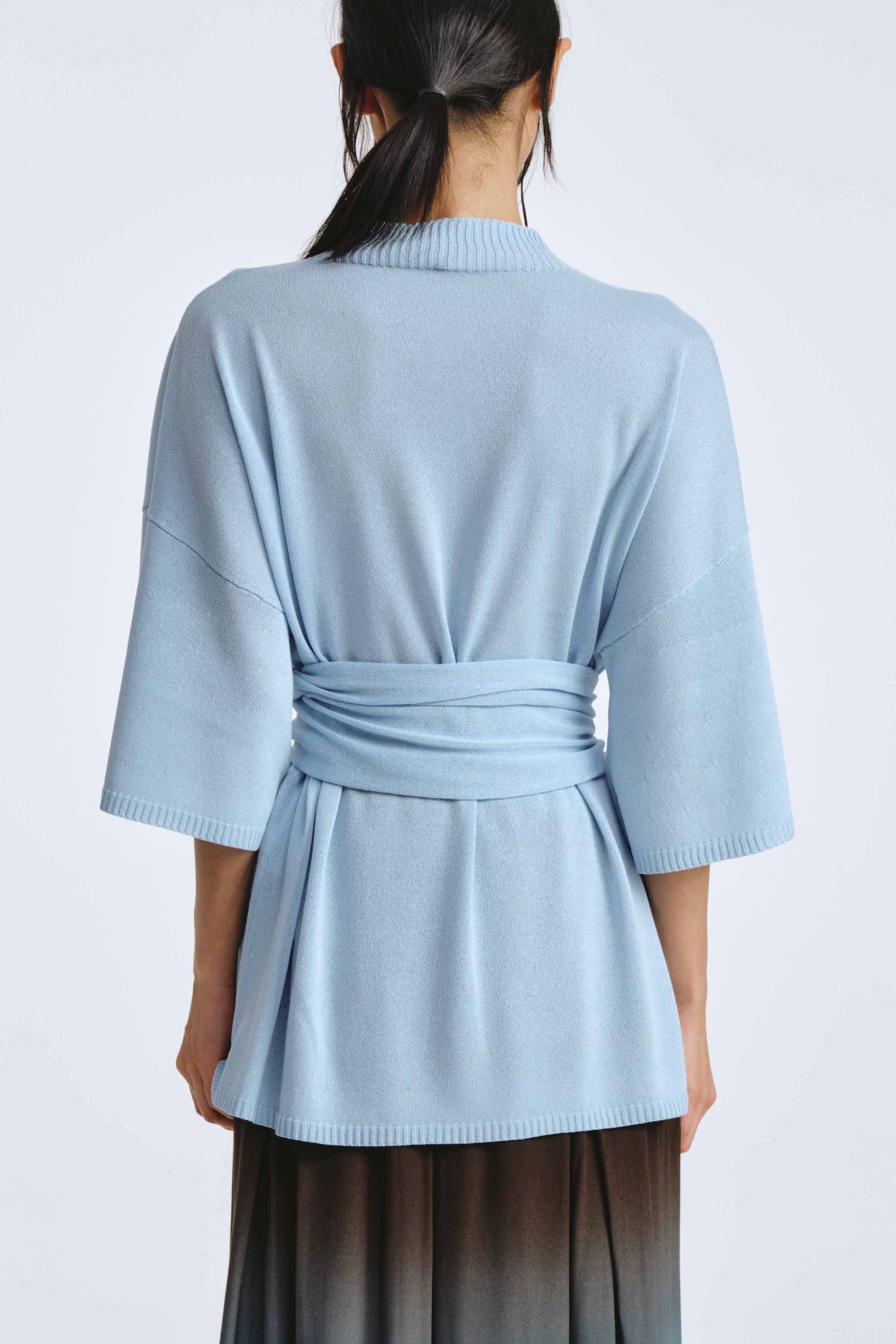 Джемпер с широким рукавом и поясом  от Lesel (Лесель)! Заказывайте по ✆ 8 (800) 777 02 37