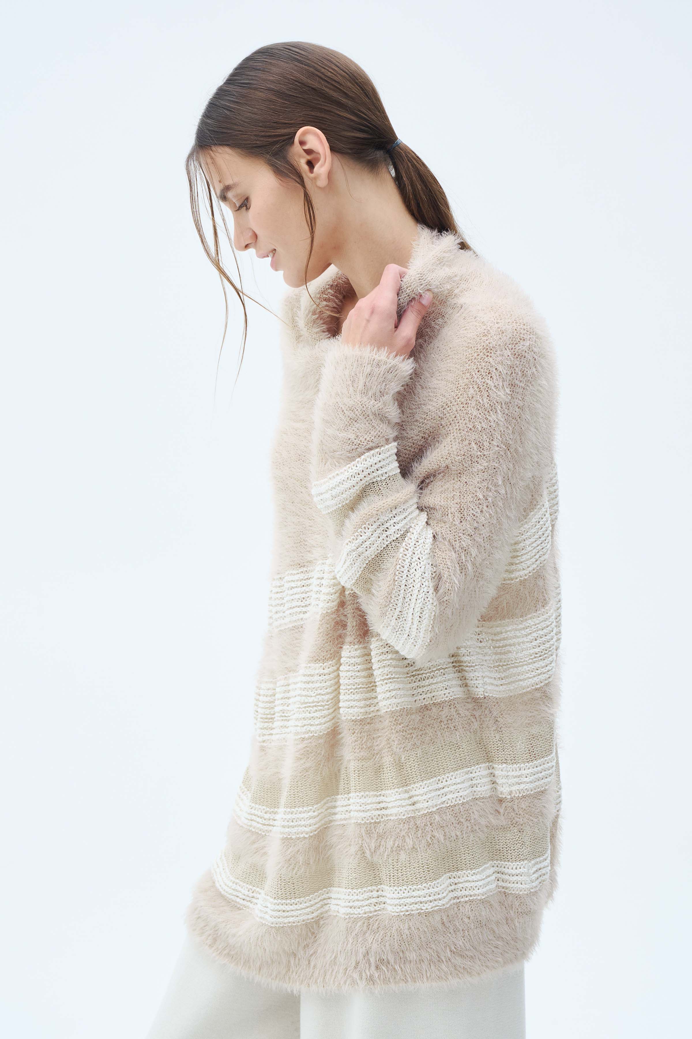 Джемпер Мех  от Lesel (Лесель)! Заказывайте по ✆ 8 (800) 777 02 37