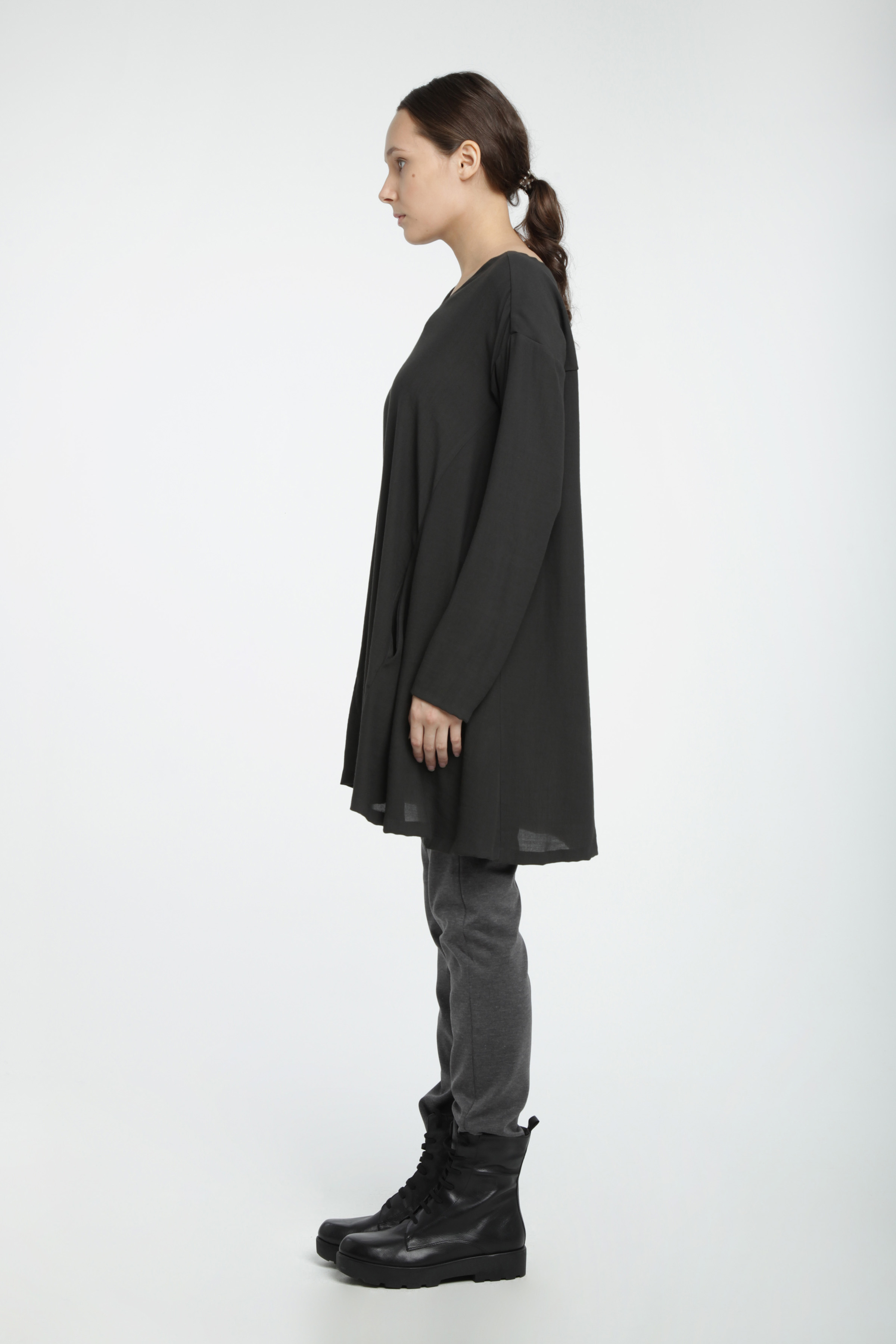 Блуза  "Клеш" 11 Антрацит (anthracite) от Lesel (Лесель)! Заказывайте по ✆ 8 (800) 777 02 37