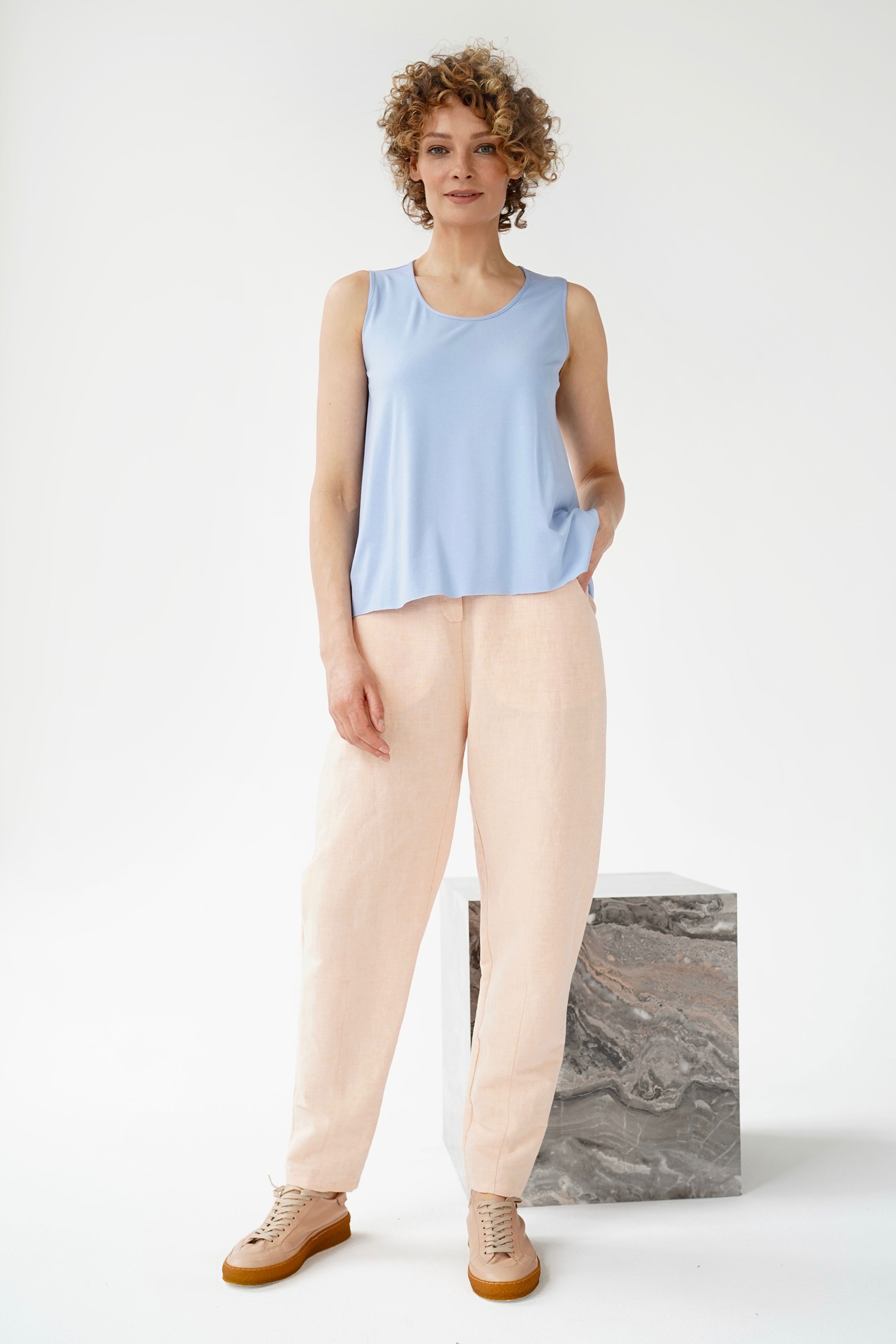 Блуза база без рукавов  от Lesel (Лесель)! Заказывайте по ✆ 8 (800) 777 02 37