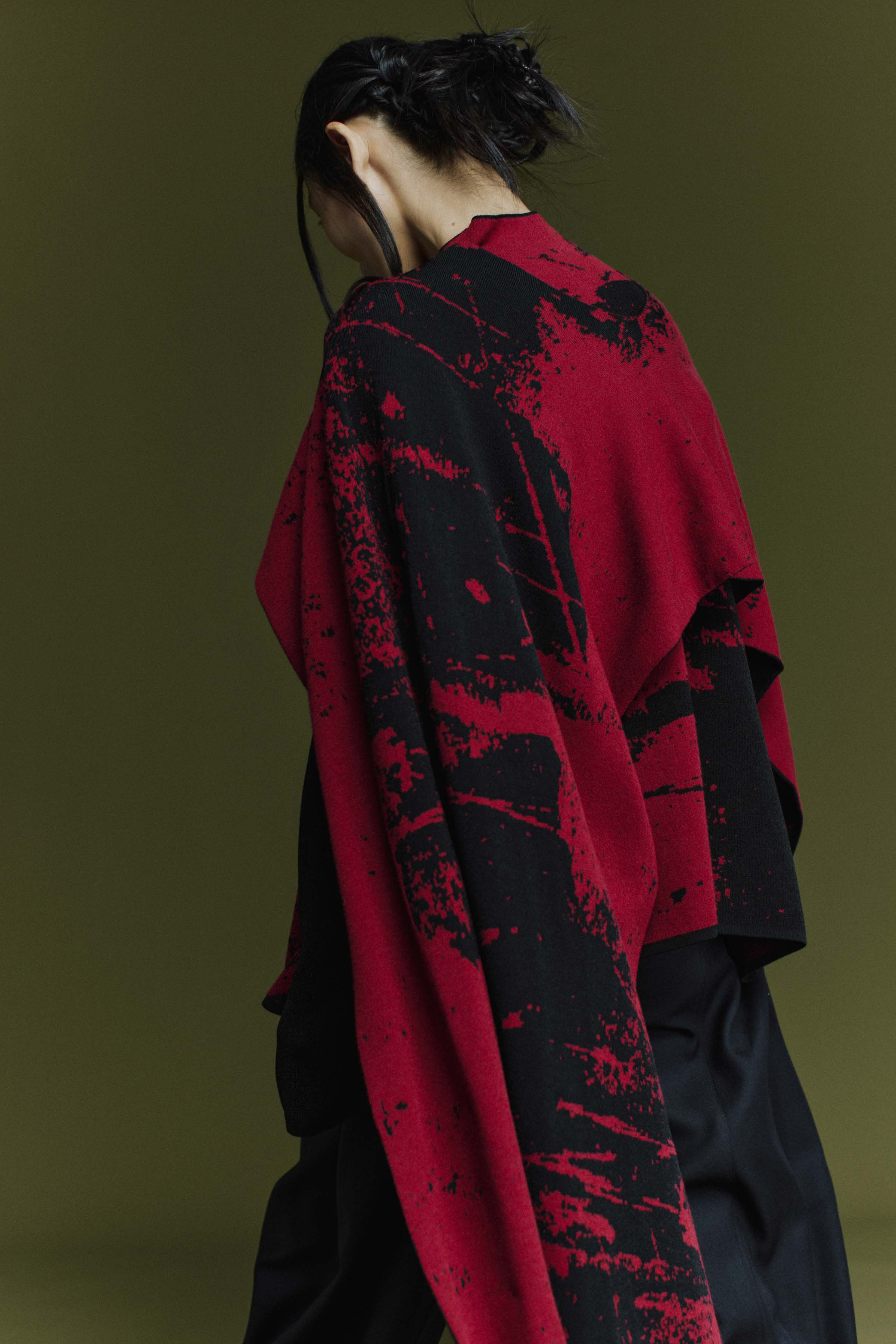 Палантин Инь-Ян 27 Бордо (burdeaux) от Lesel (Лесель)! Заказывайте по ✆ 8 (800) 777 02 37