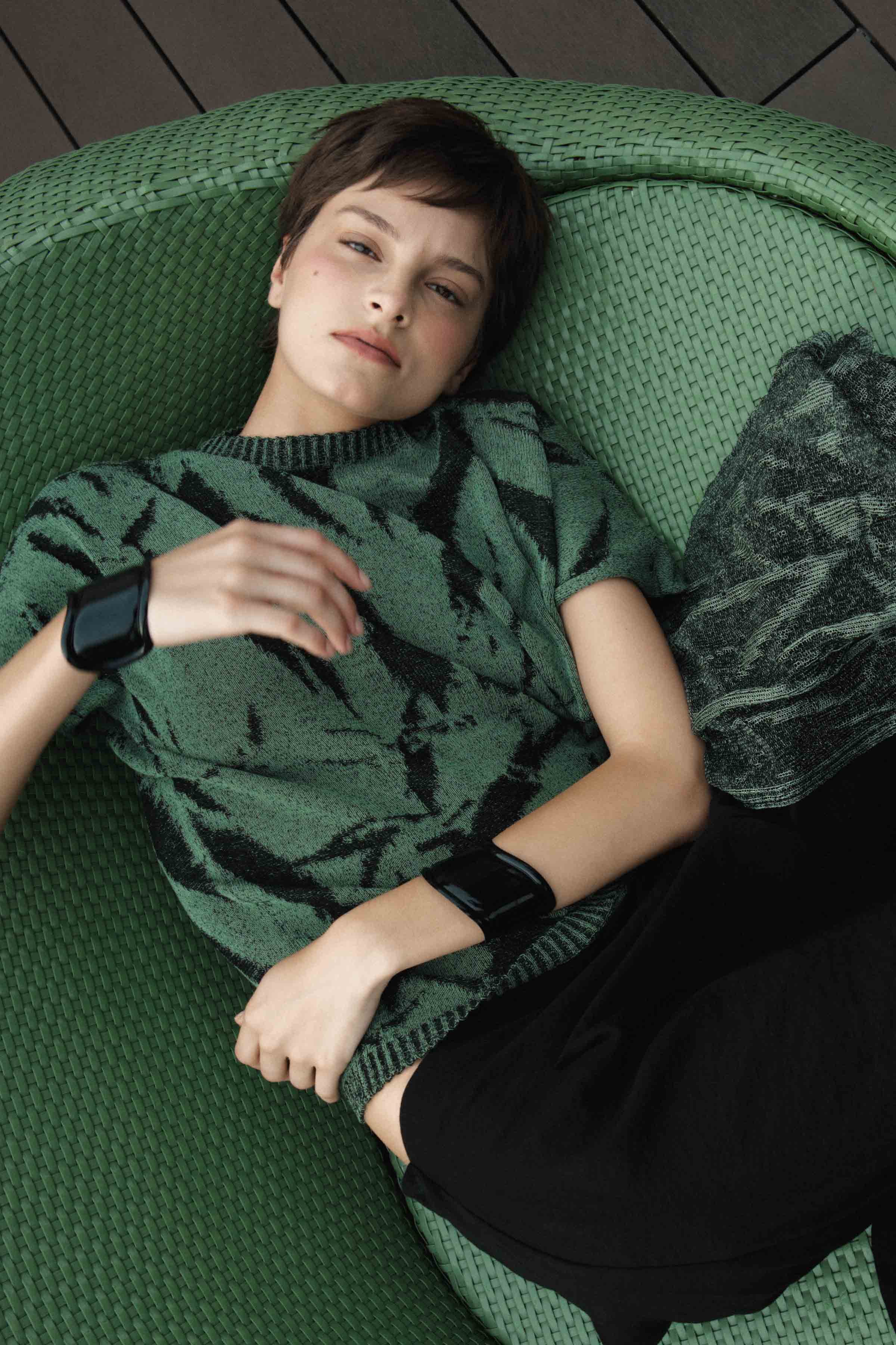 Джемпер с коротким рукавом Креш